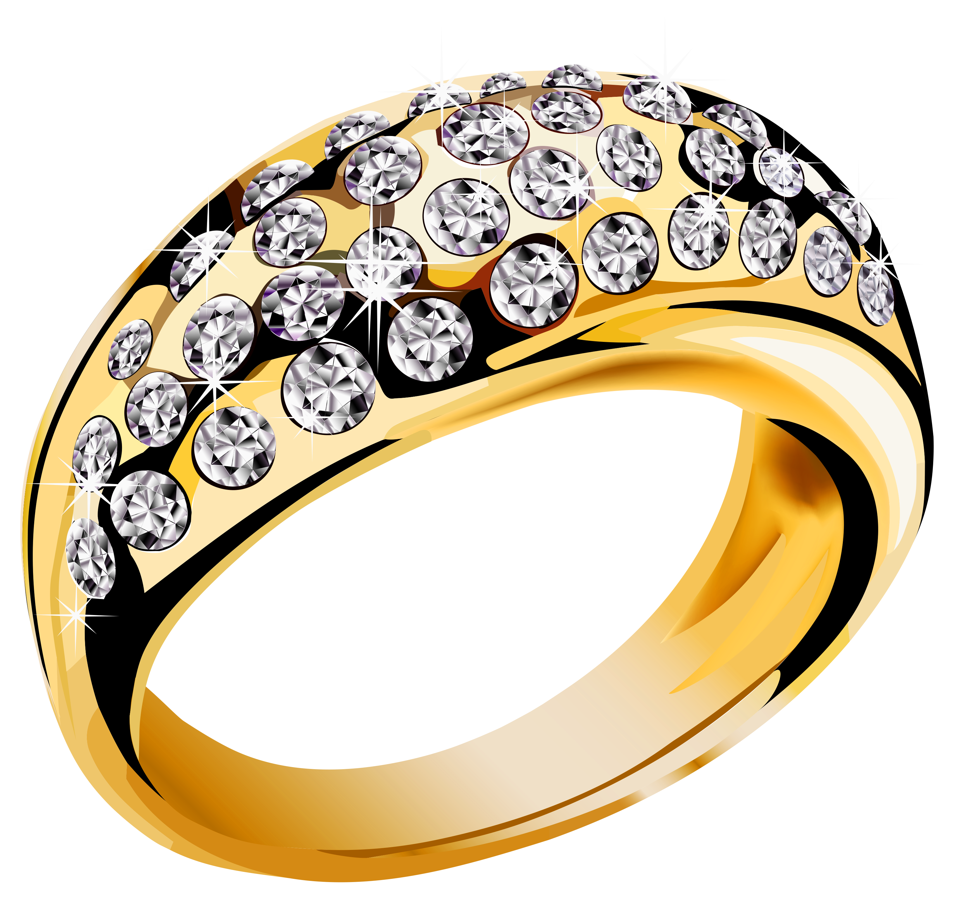 gold rings clipart - photo #29