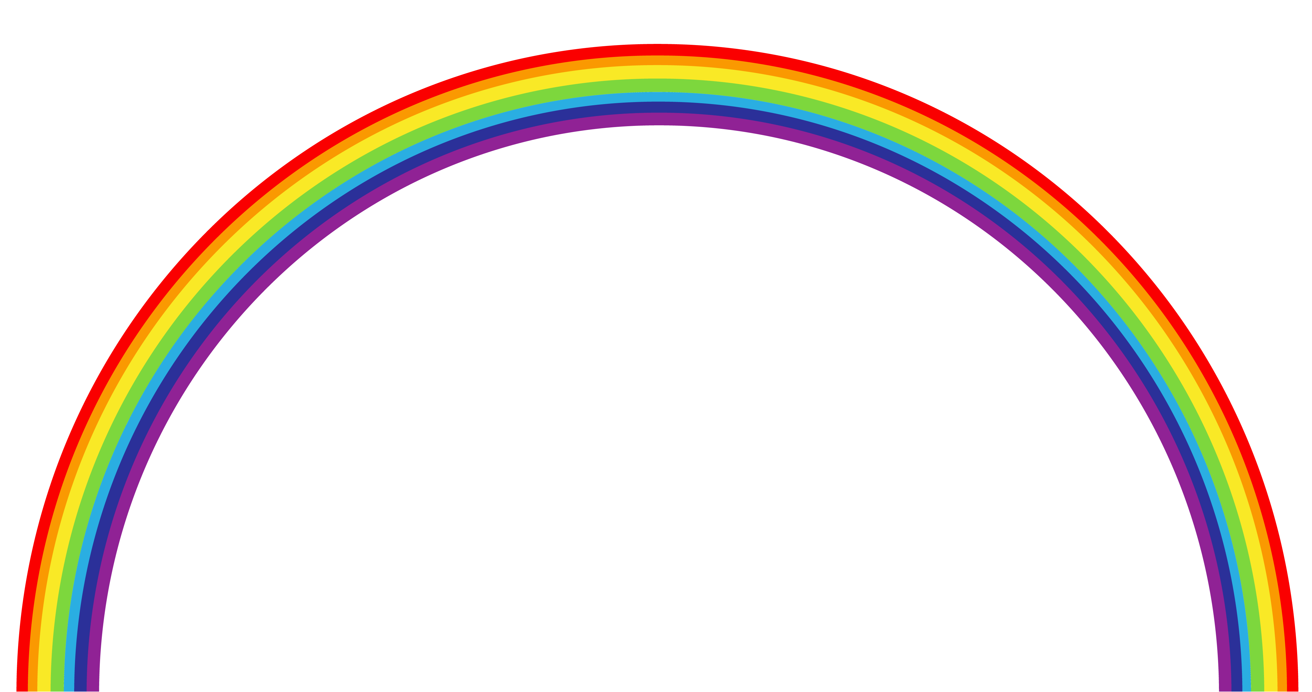 rainbow clipart transparent - photo #22