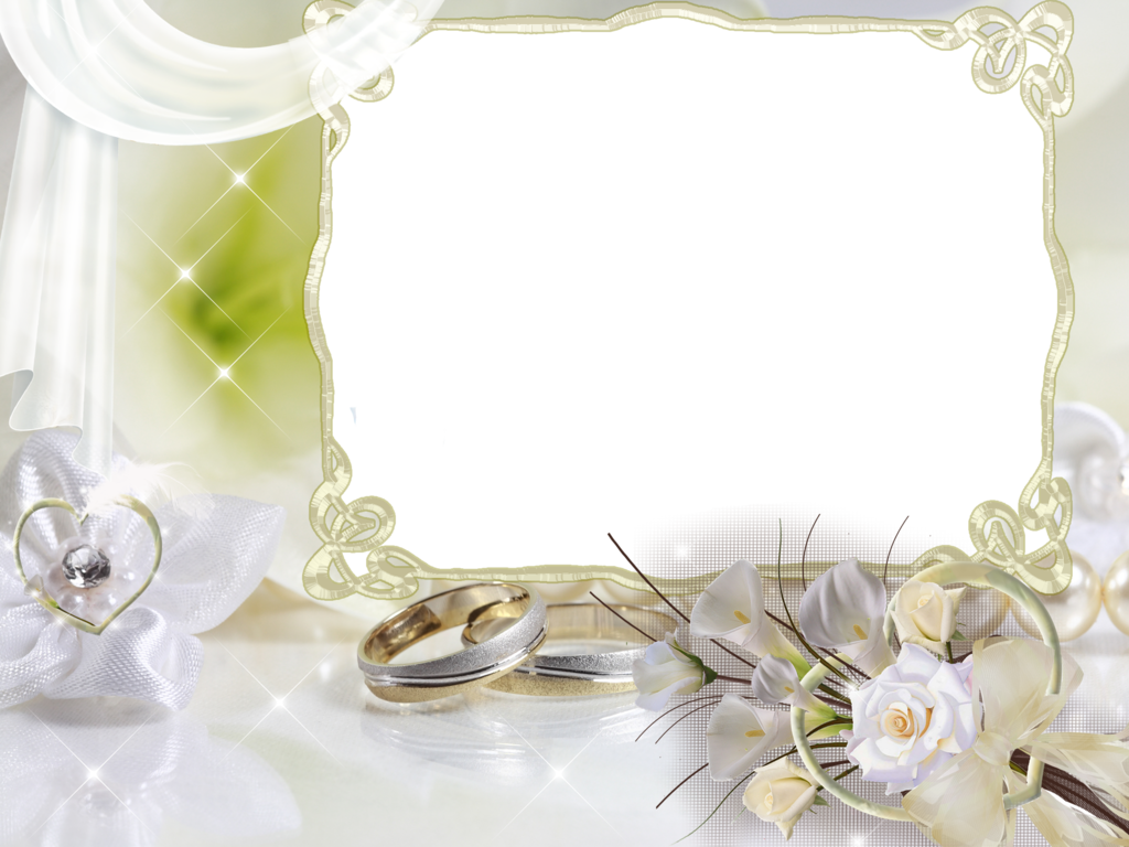 Beautiful Soft Wedding Transparent Frame | Gallery Yopriceville - High