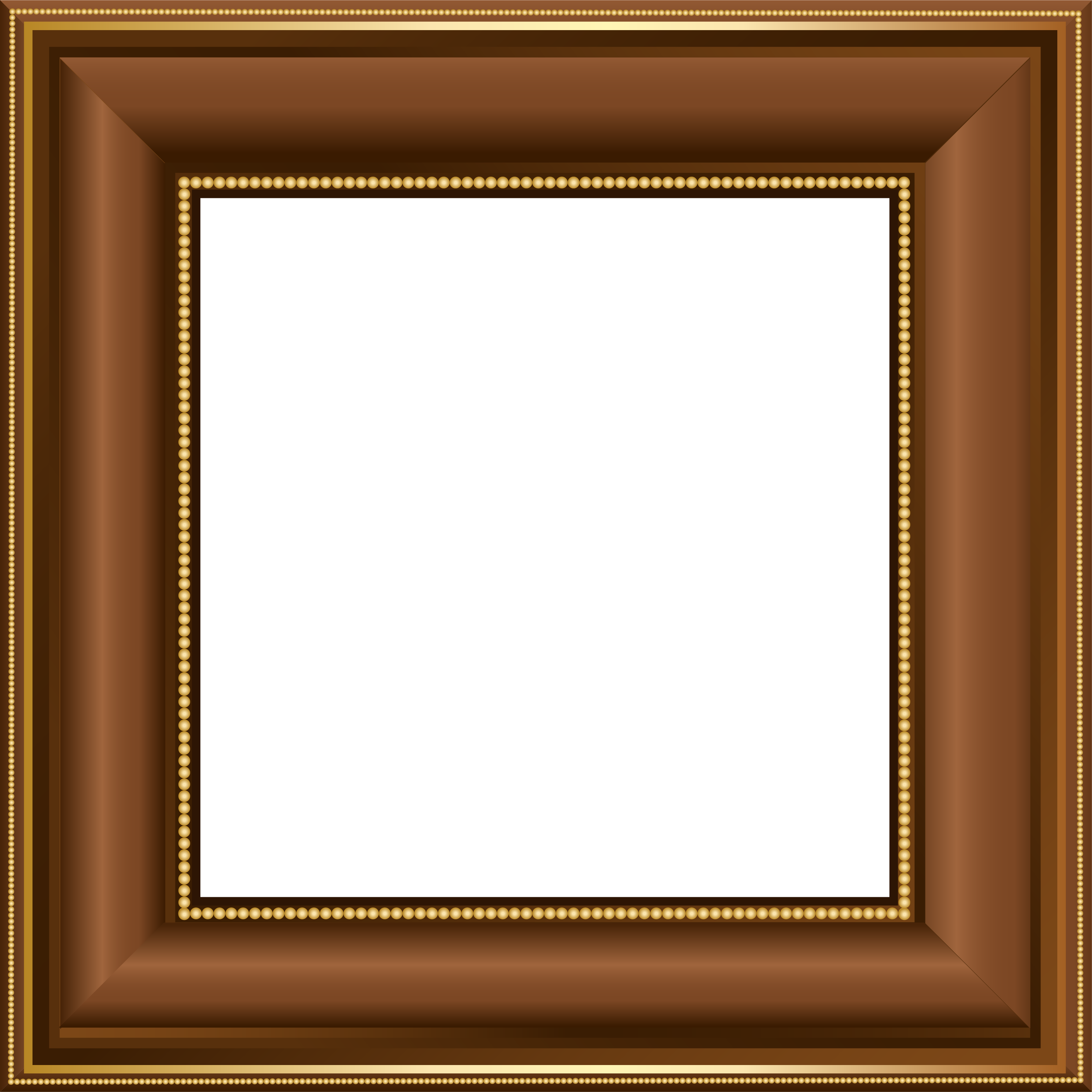 Brown Transparent Photo Frame | Gallery Yopriceville - High-Quality