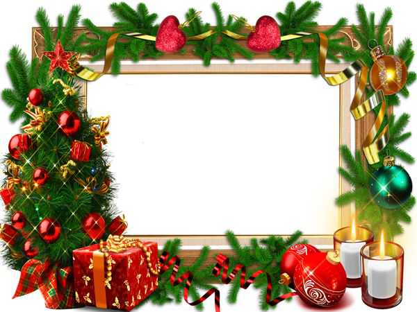 free christmas photo frame clipart - photo #48