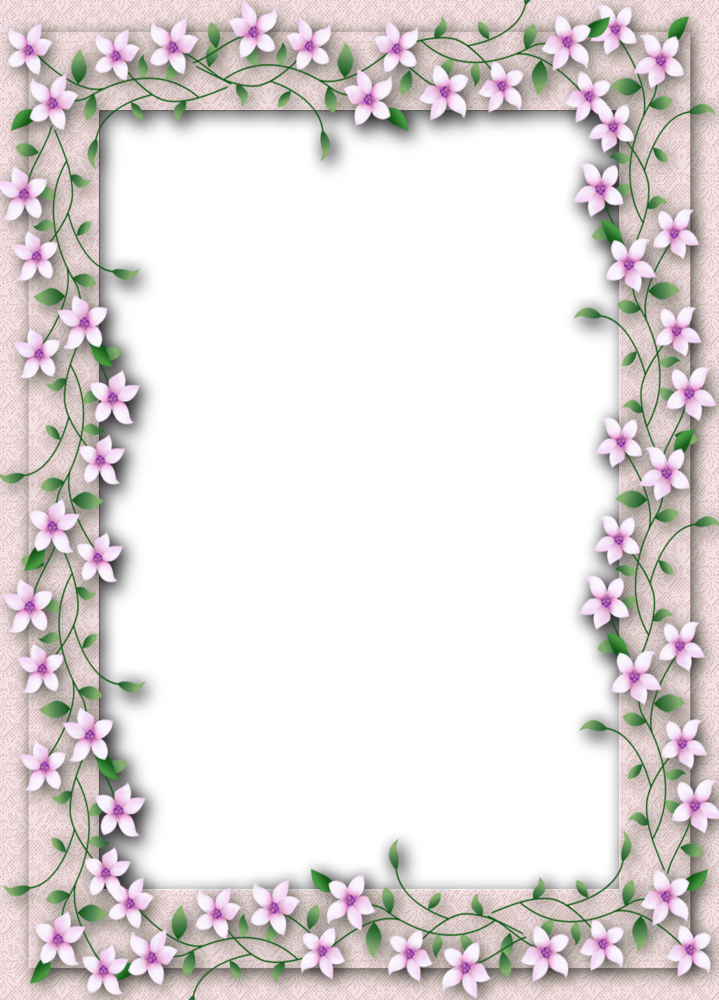 Delicate PNG Transparent Flower Frame | Gallery Yopriceville - High