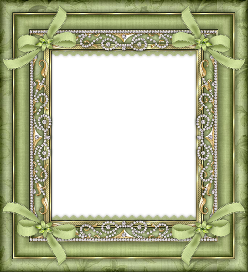 Green Transparent Frame | Gallery Yopriceville - High-Quality Images