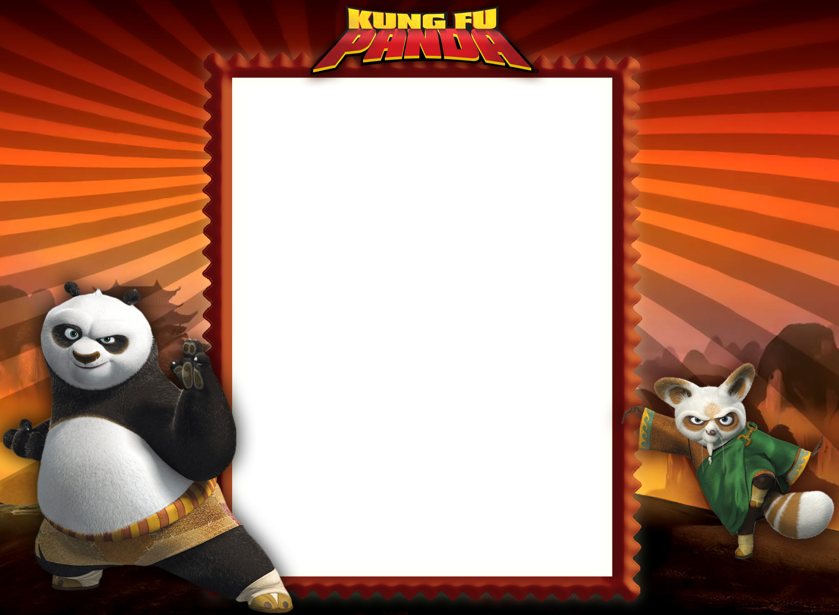 Kung Fu Panda Kids PNG Photo Frame | Gallery Yopriceville - High