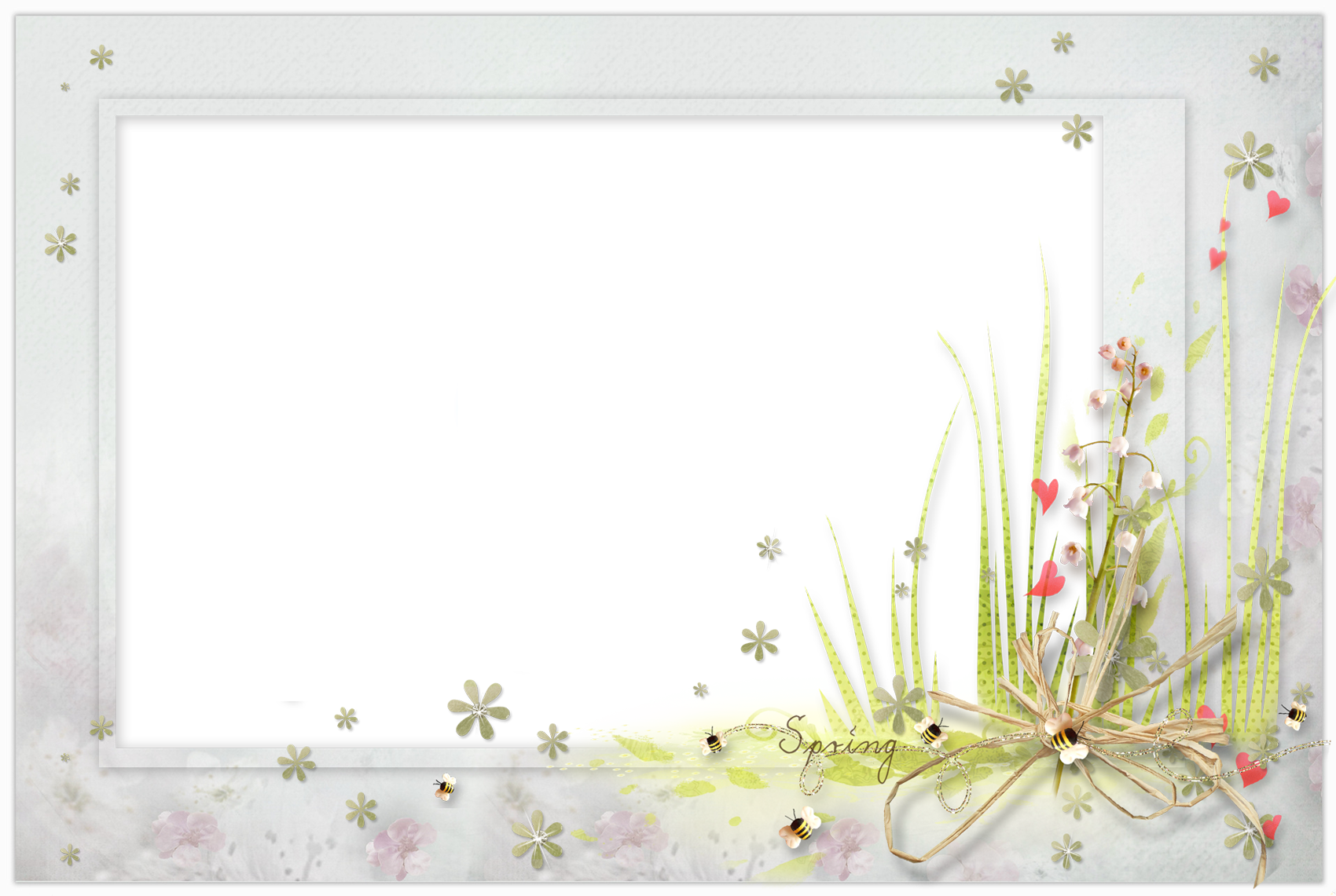 Nice Spring PNG Photo Frame | Gallery Yopriceville - High-Quality