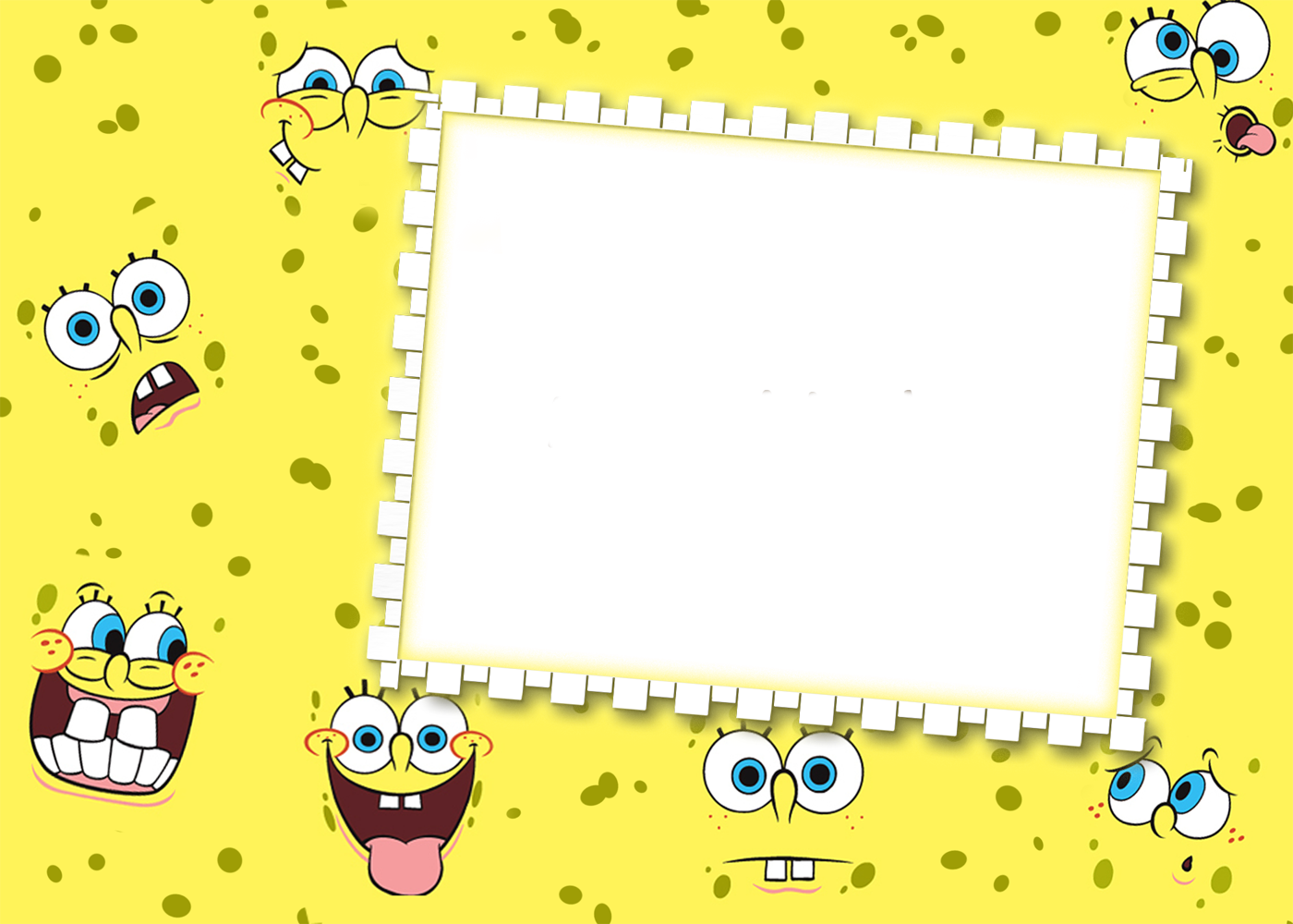 SpongeBob PNG Kids Transparen Frame | Gallery Yopriceville - High