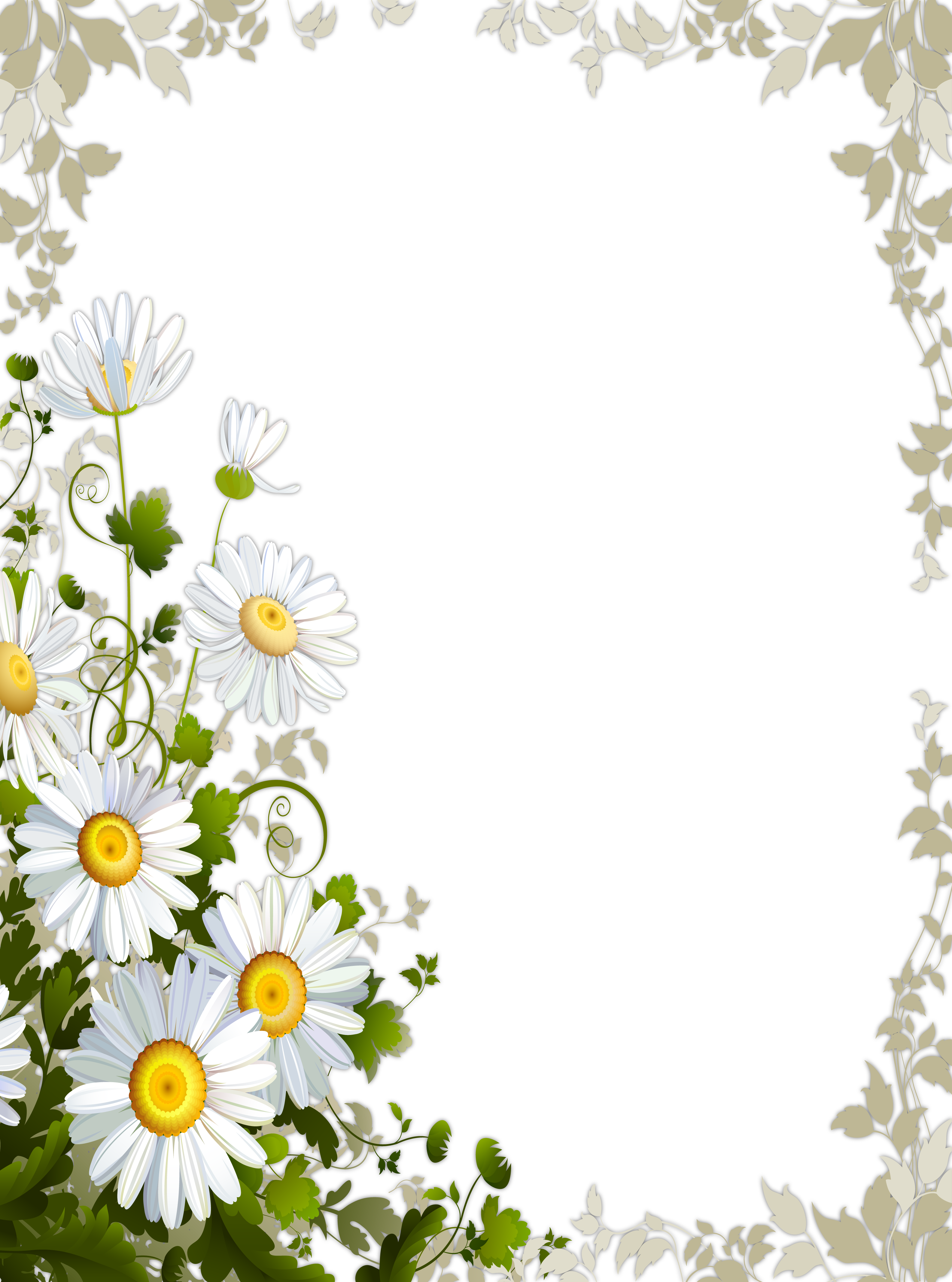 free clip art daisy border - photo #19