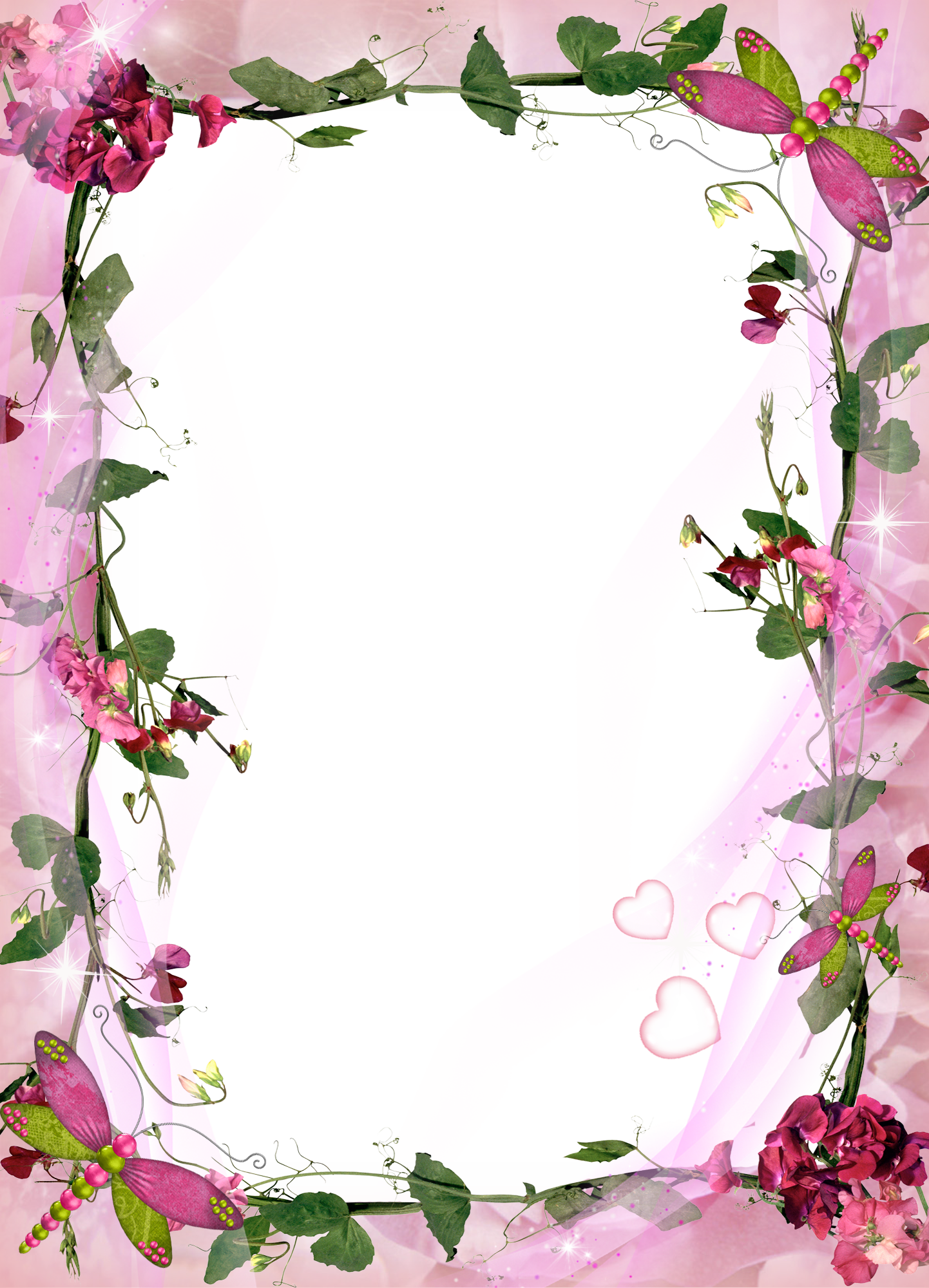 Floral Border Template