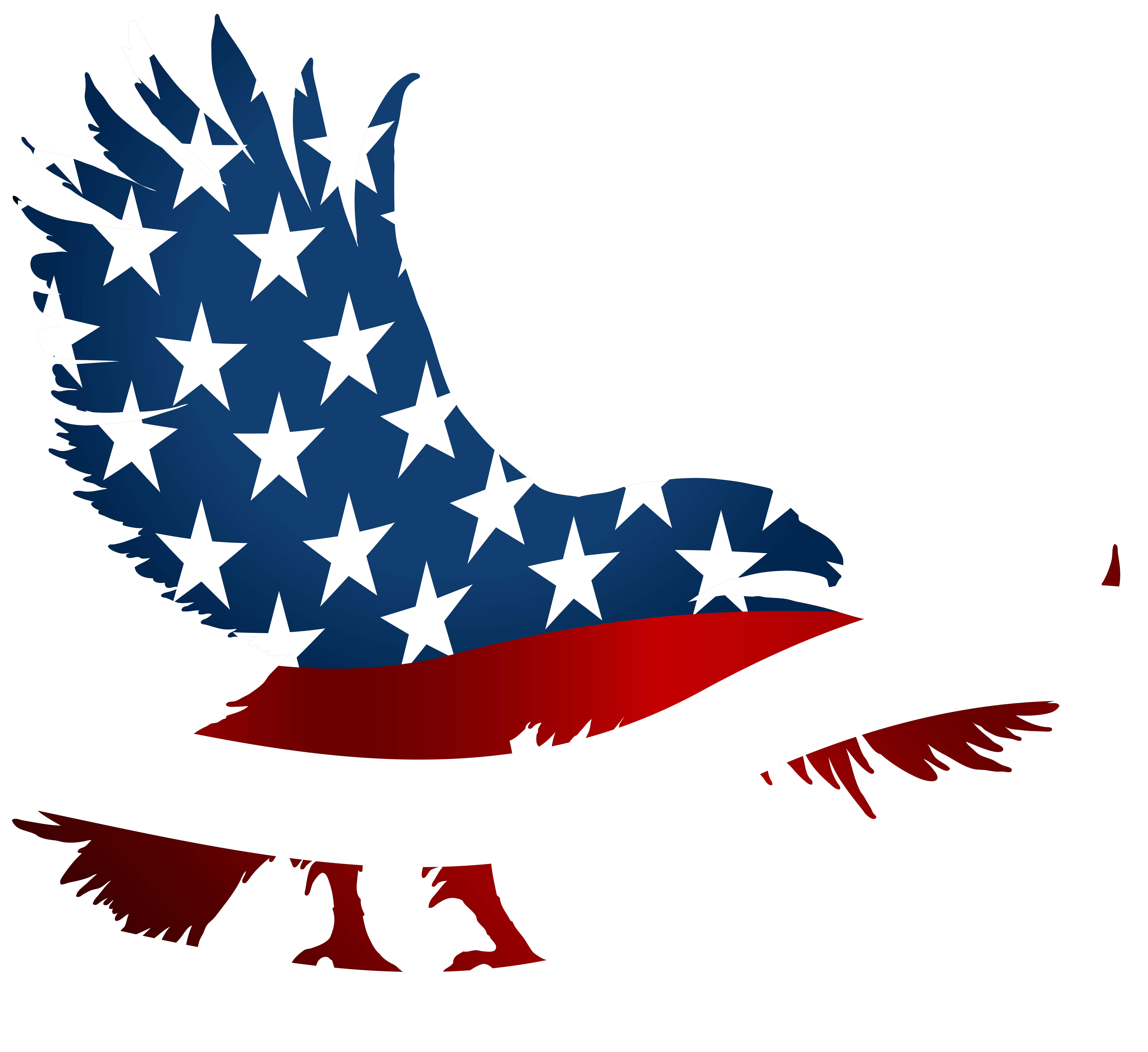 free american flag with eagle clip art - photo #7