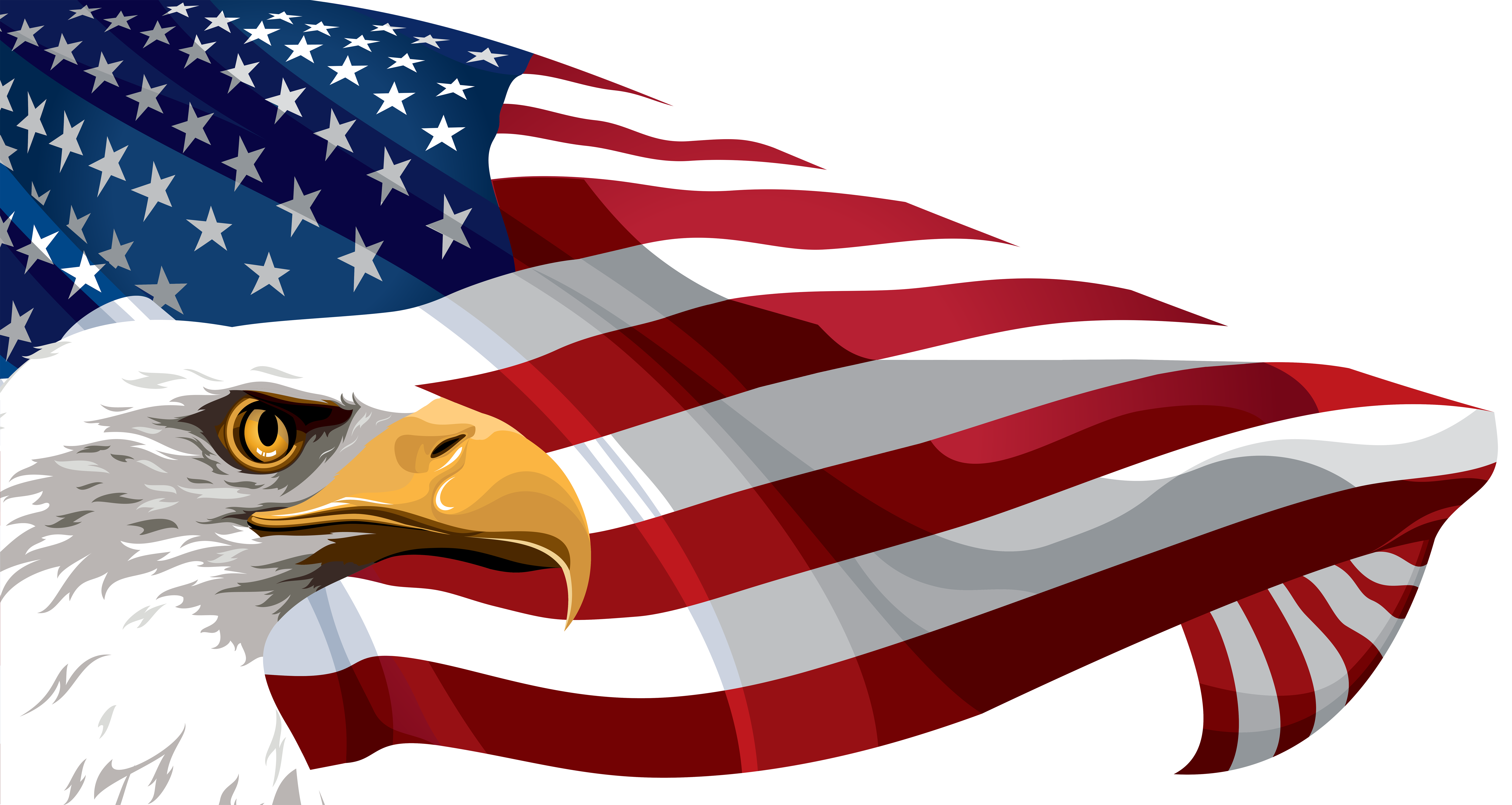 free american flag with eagle clip art - photo #18