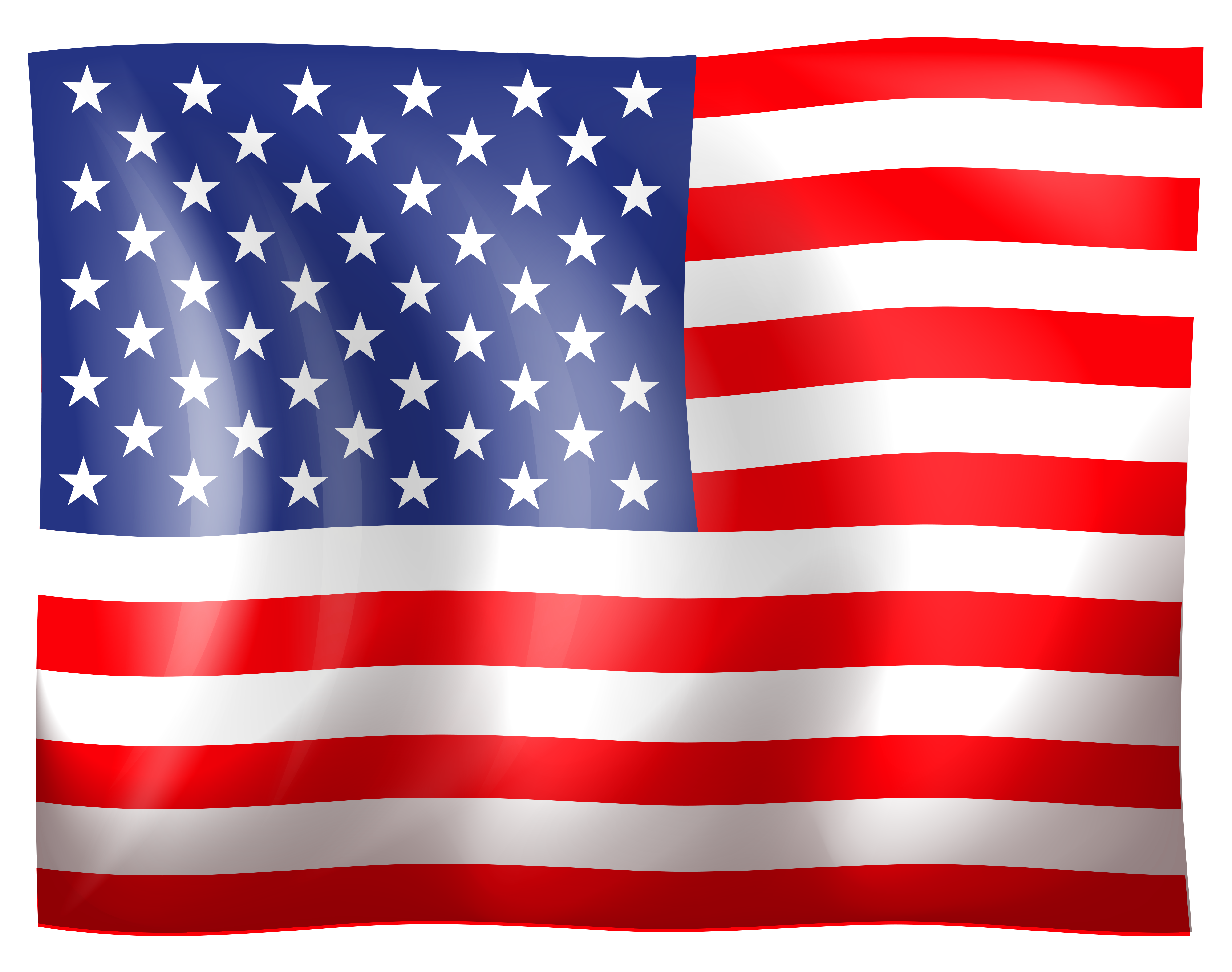 Blank Template Usa Flag