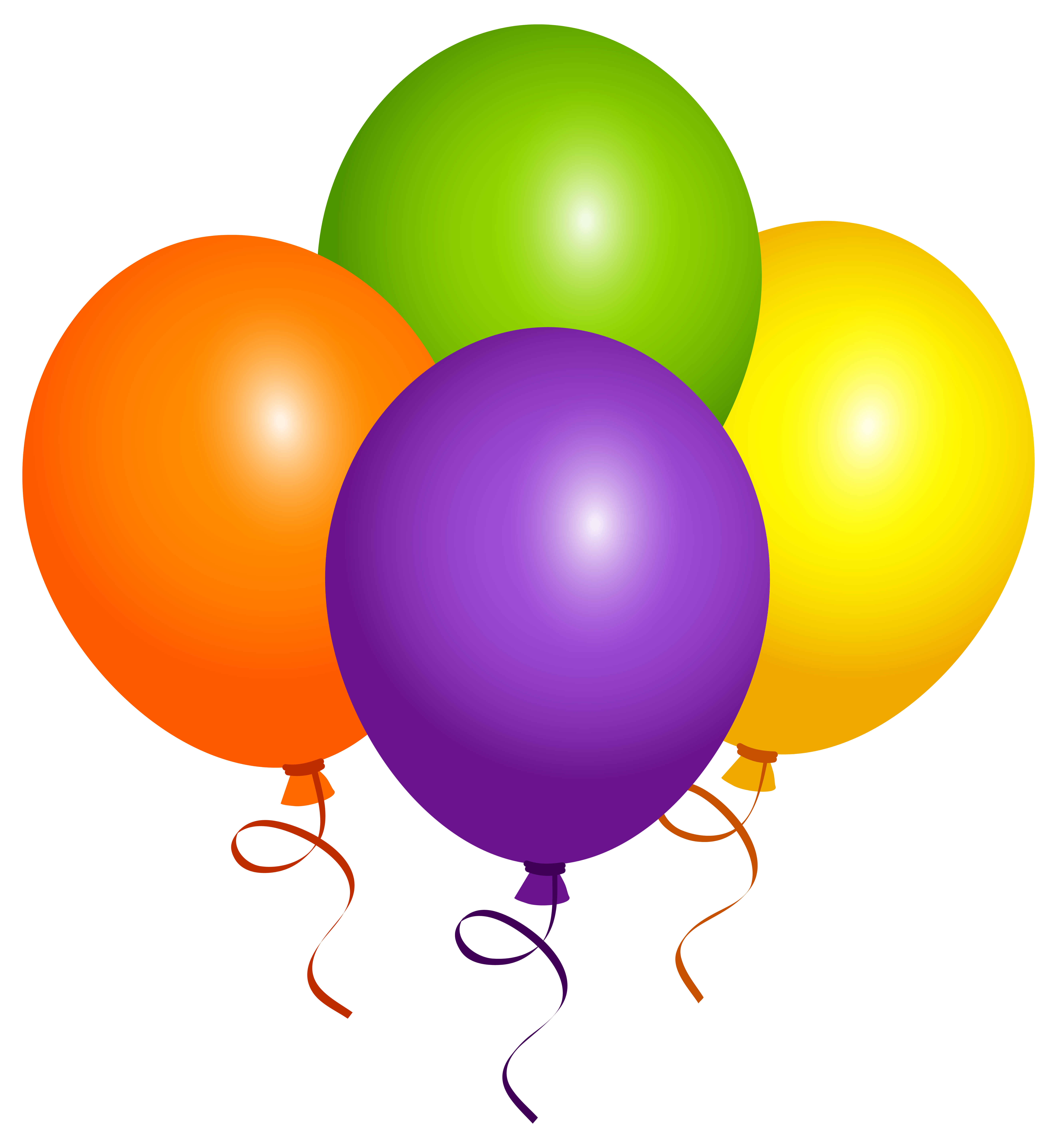 Free Clipart Large Size Birthday Balloons 98