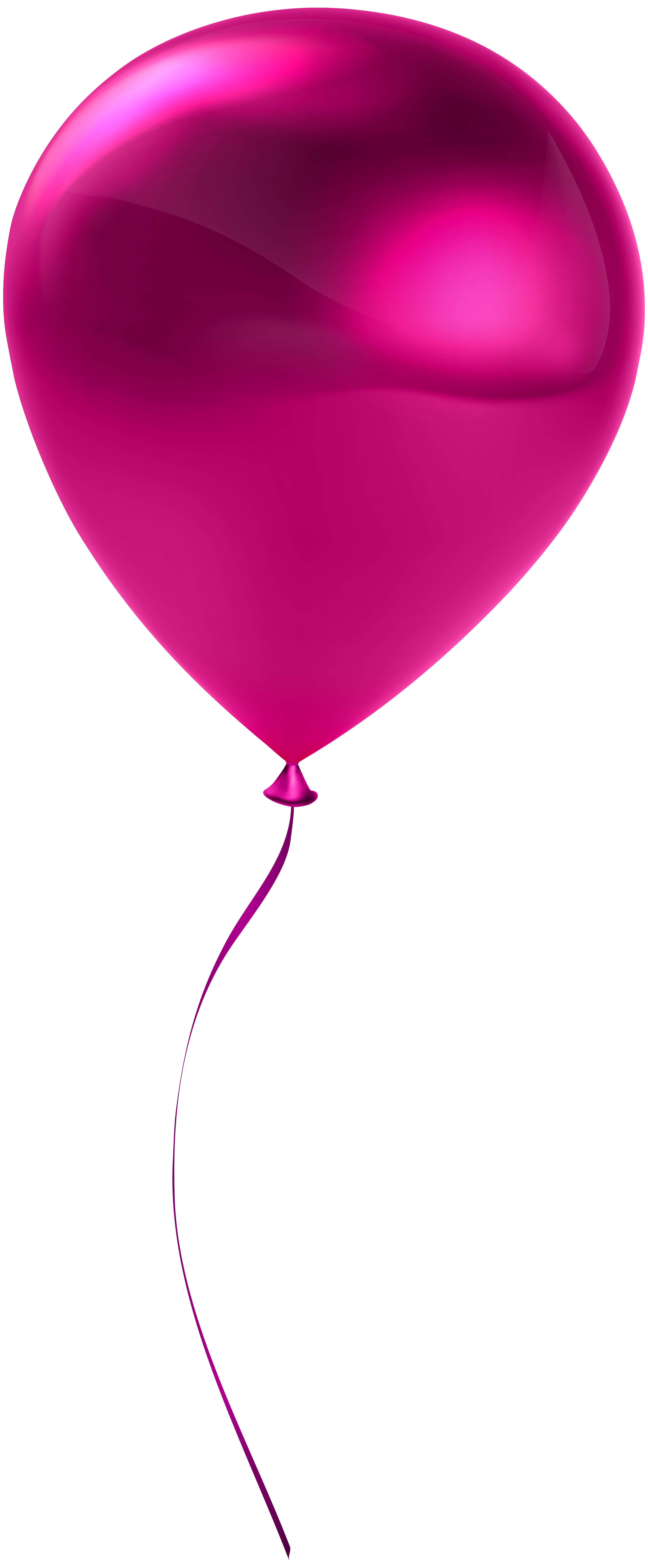 Single Pink Balloon Transparent Clip Art | Gallery Yopriceville - High