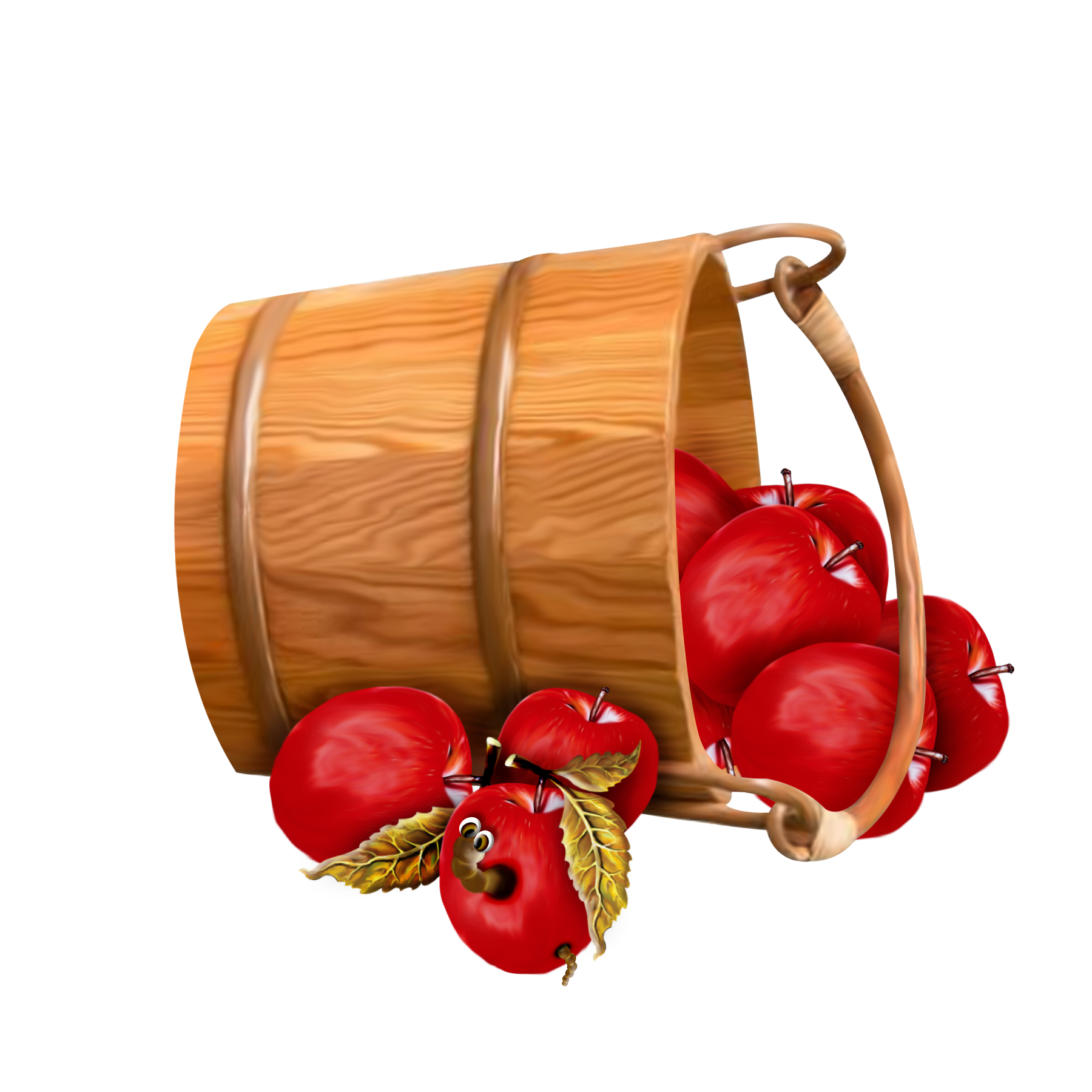 Clip Art Transparent Clipart bucket with apples transparent clipart pngm1367532000 view full size