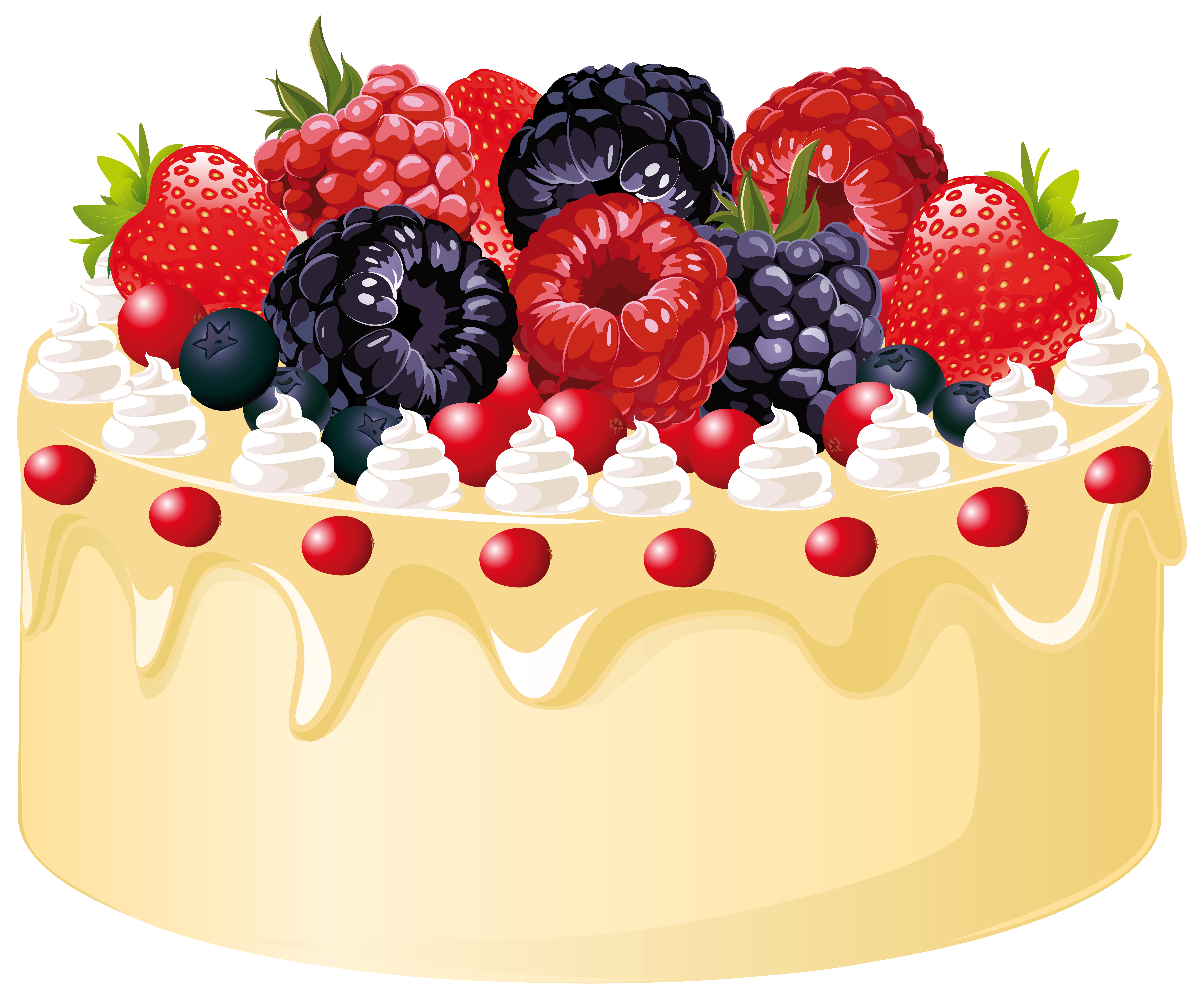 Fruit Cake with Candle PNG Clipart Image | Gallery Yopriceville - High