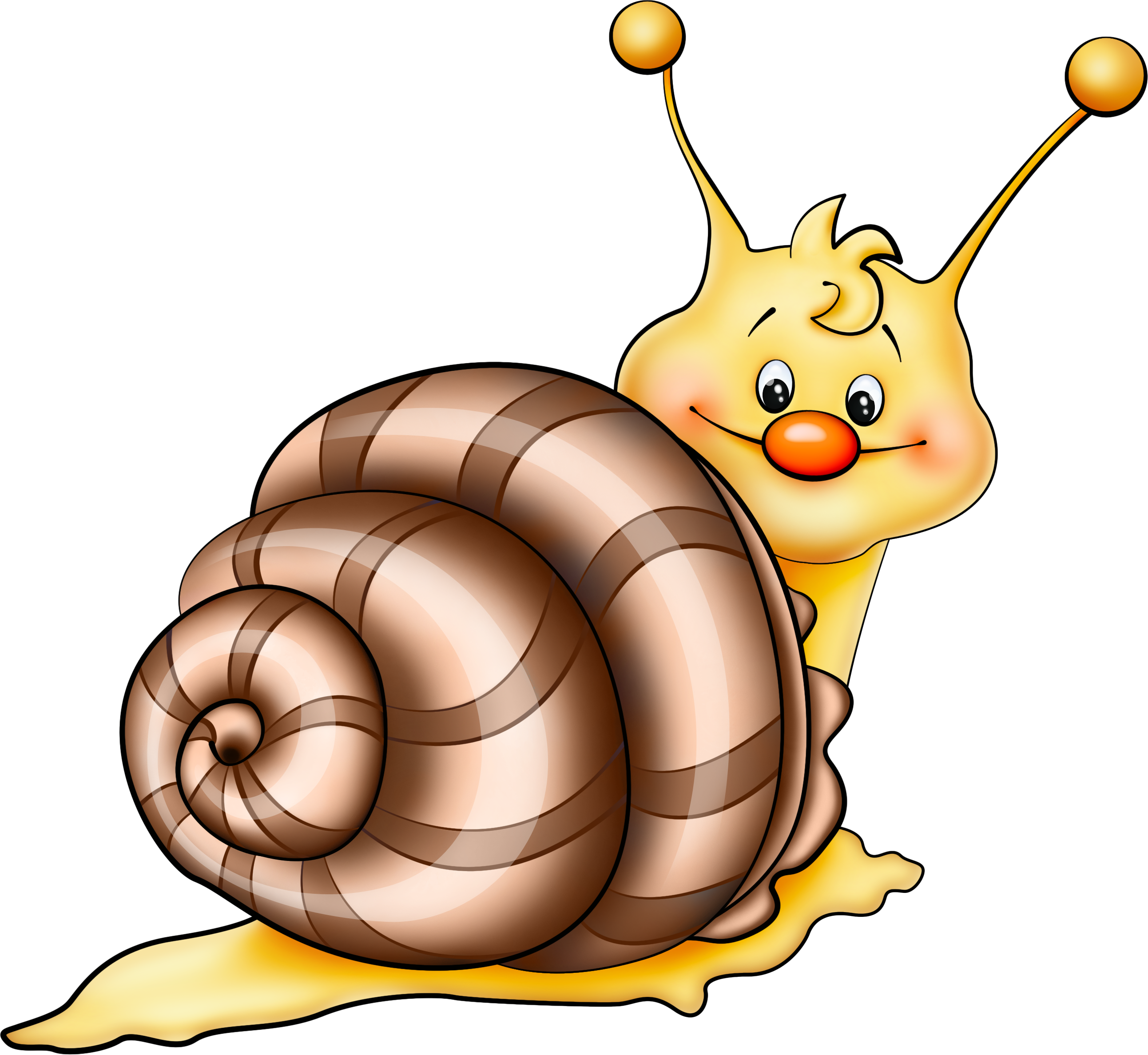 Brown Snail Cartoon PNG Picture | Gallery Yopriceville - High-Quality