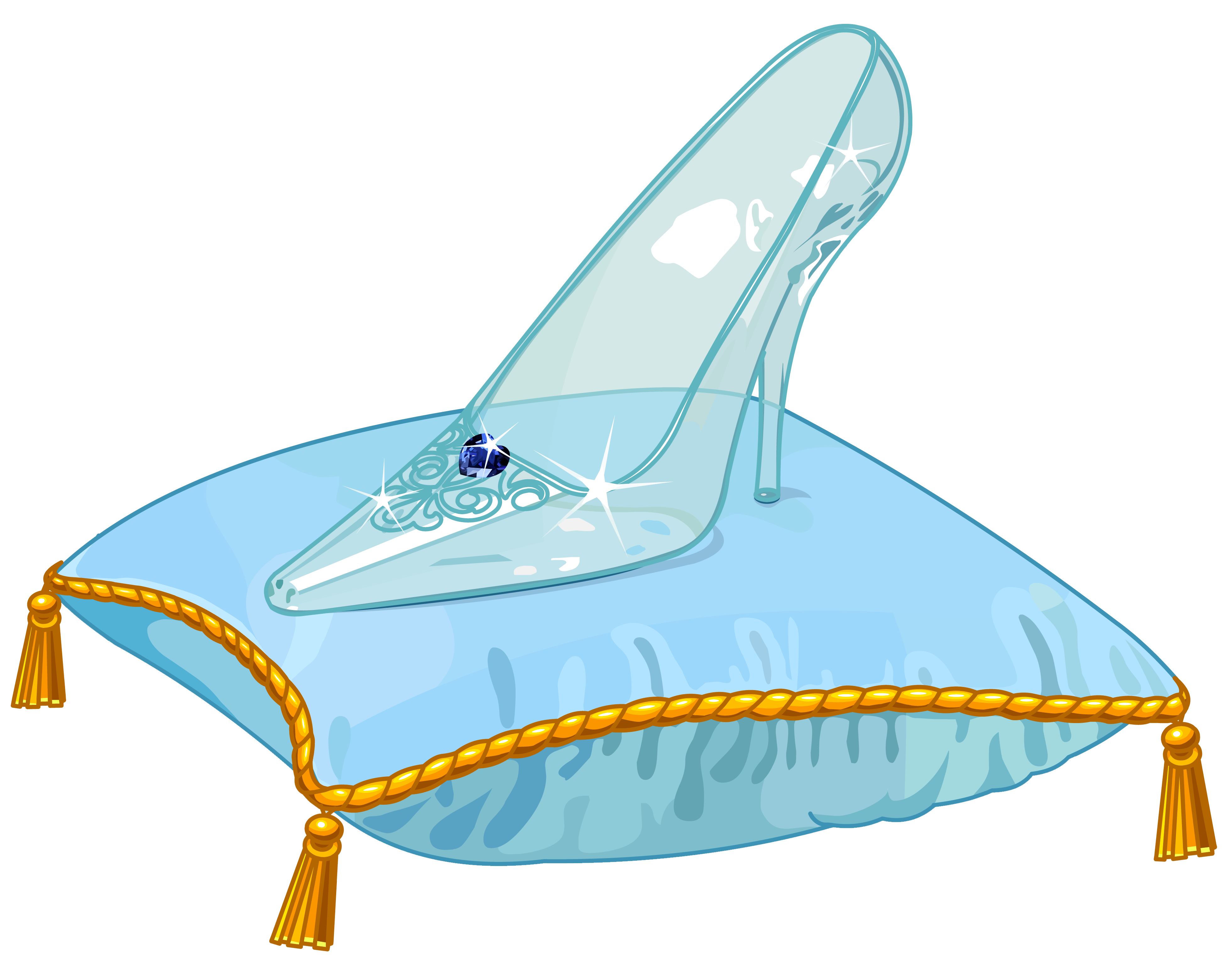free clip art cinderella glass slipper - photo #5