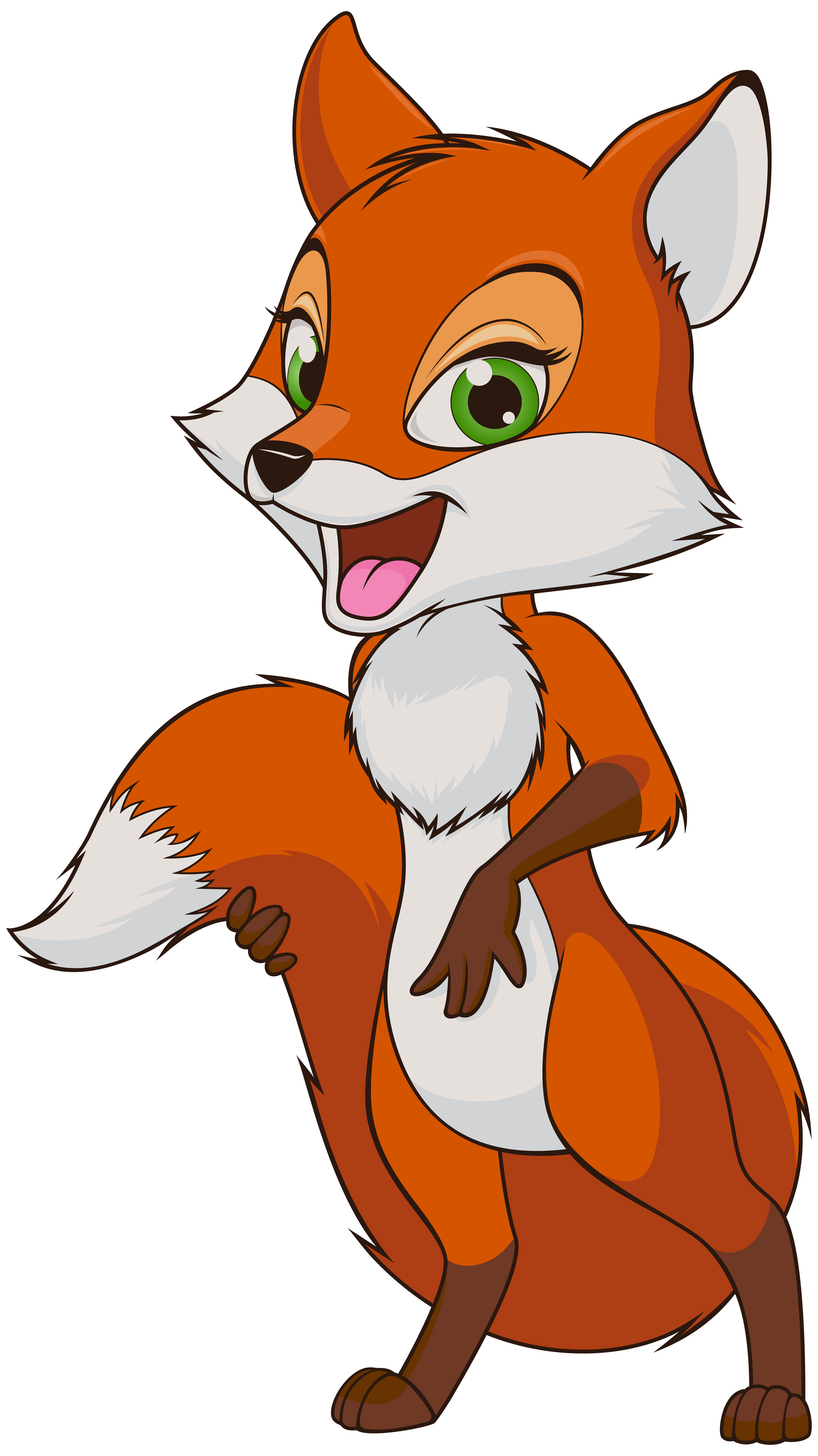 cartoon clipart of a fox - photo #25
