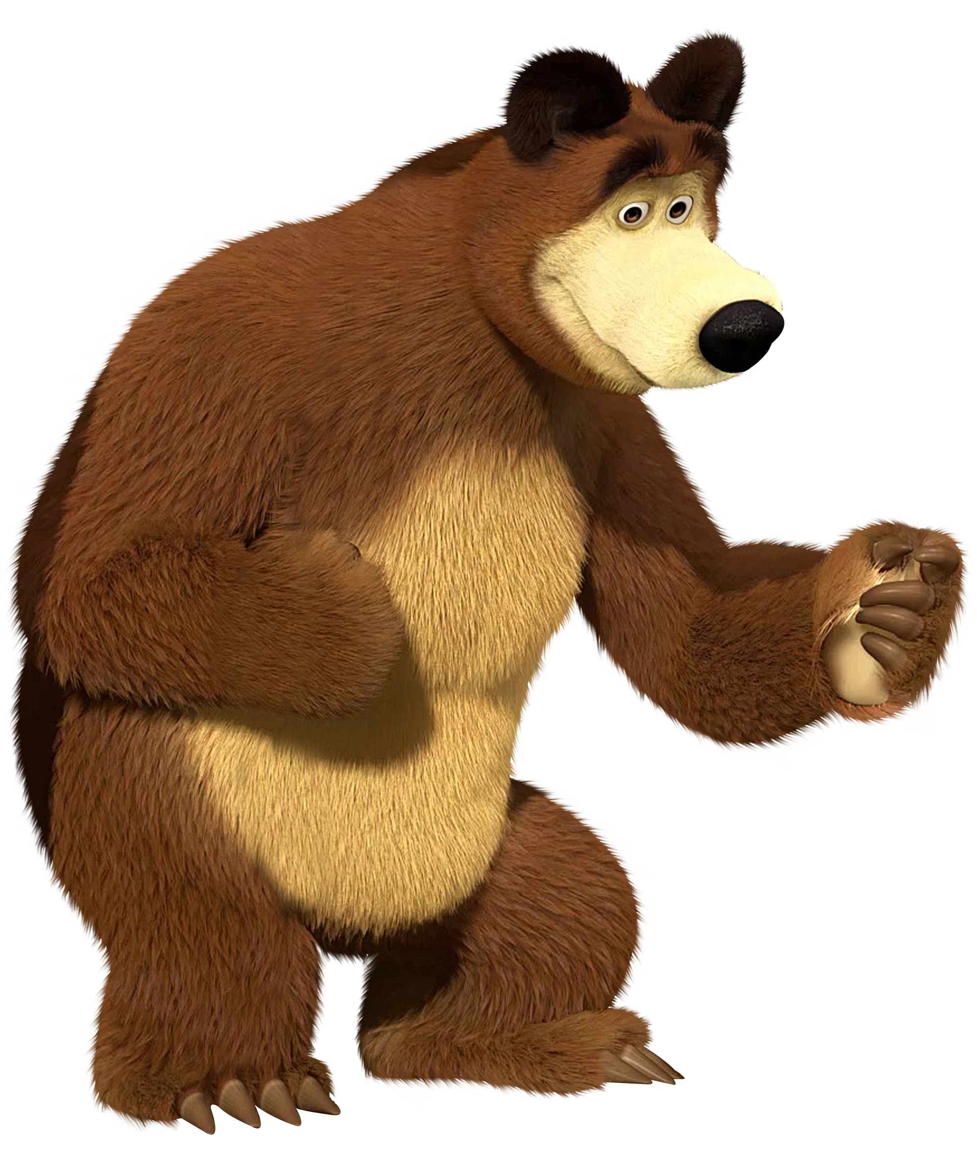 Masha and the Bear Bear Transparent PNG Clip Art Image