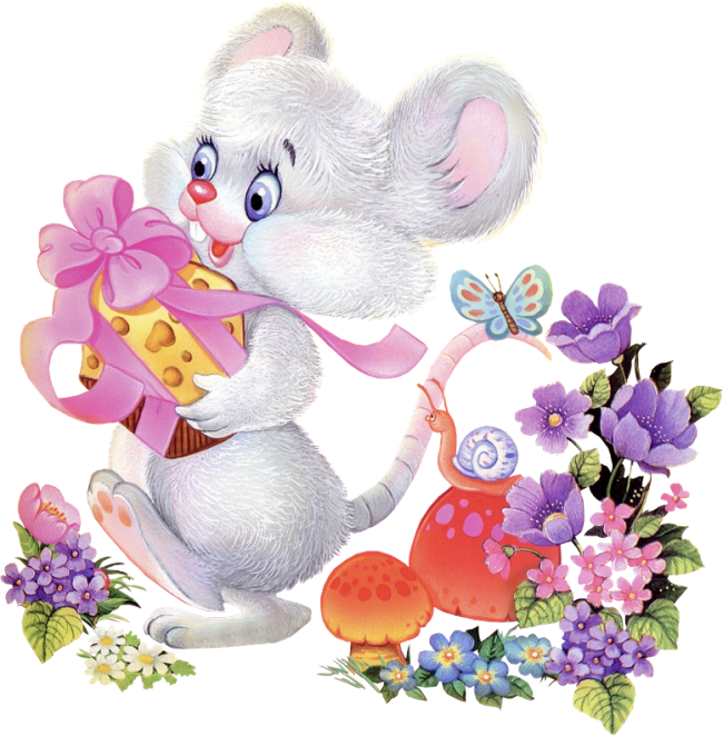White Mouse with Cheese