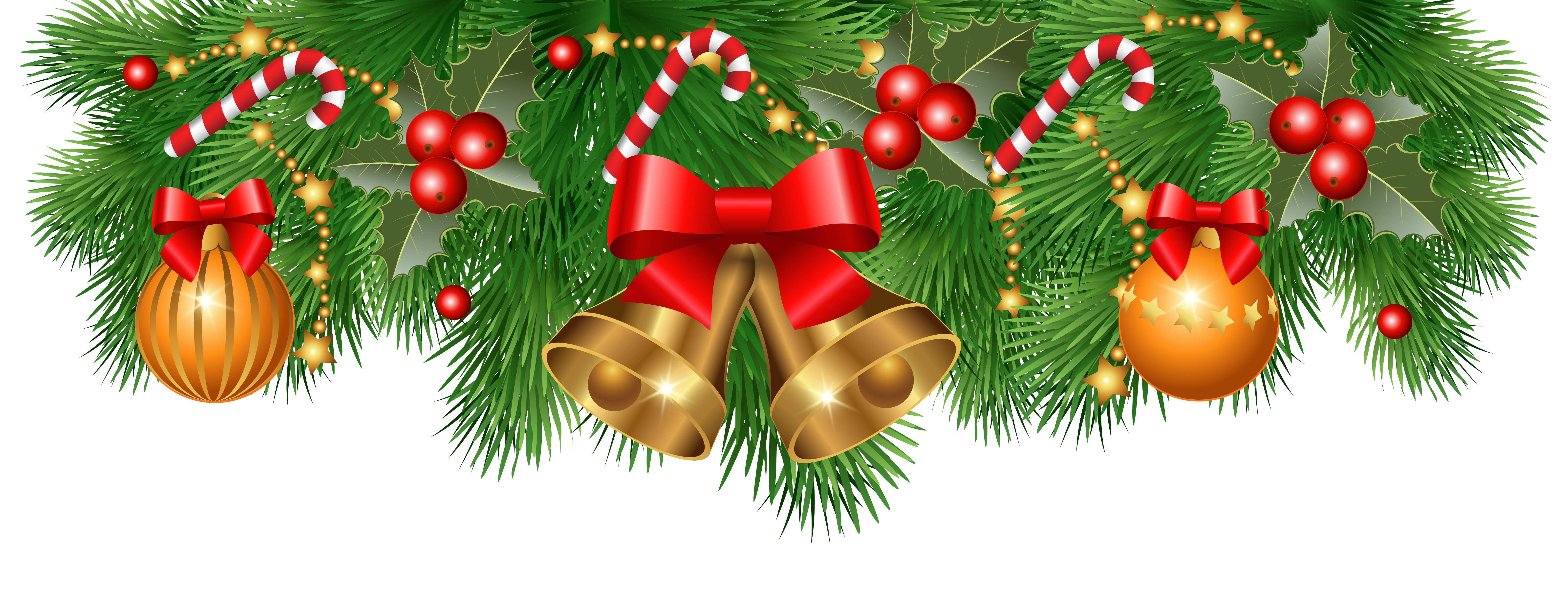 Christmas Border Decoration PNG Clipart Image