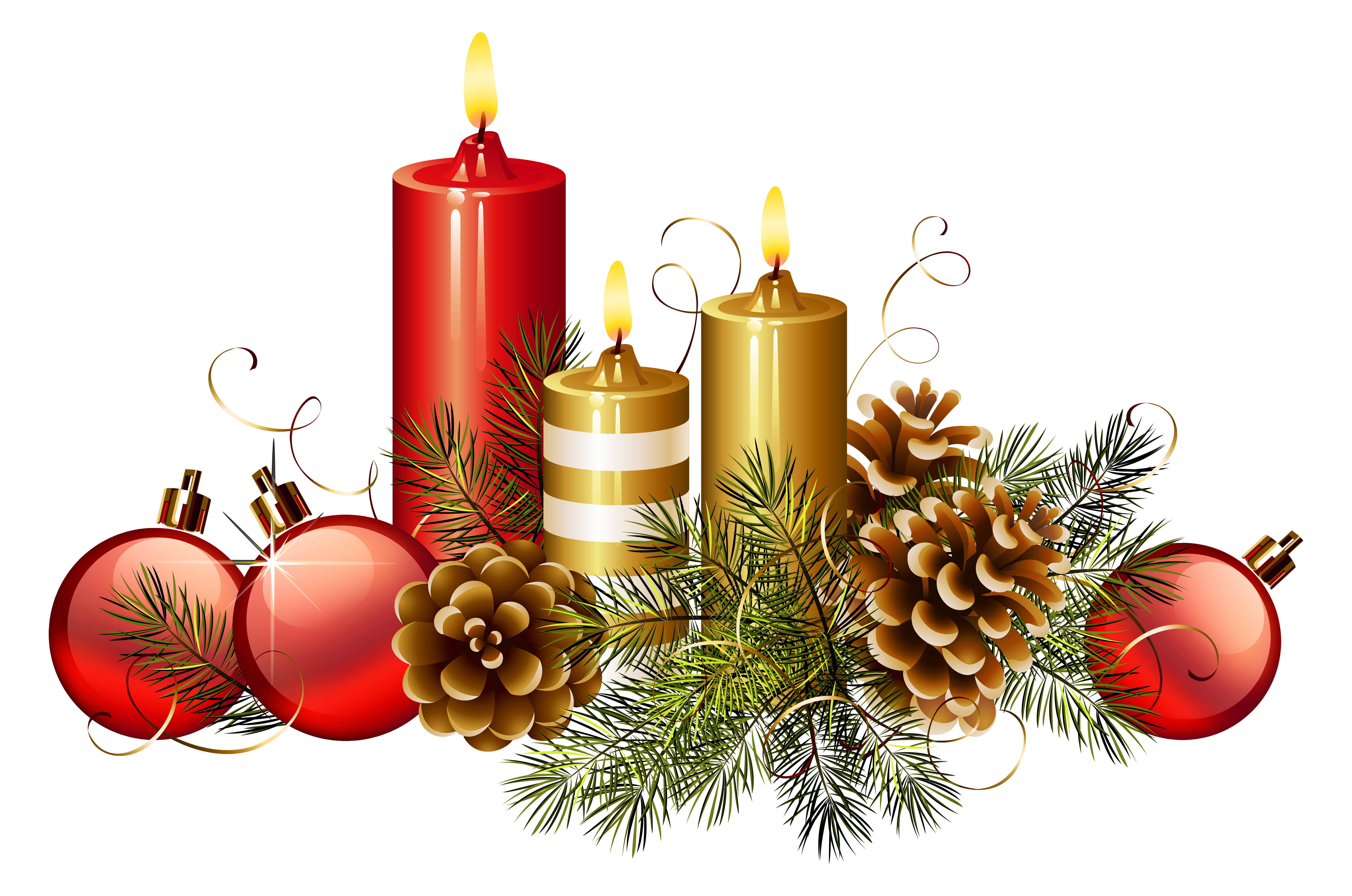 clipart christmas candles - photo #40