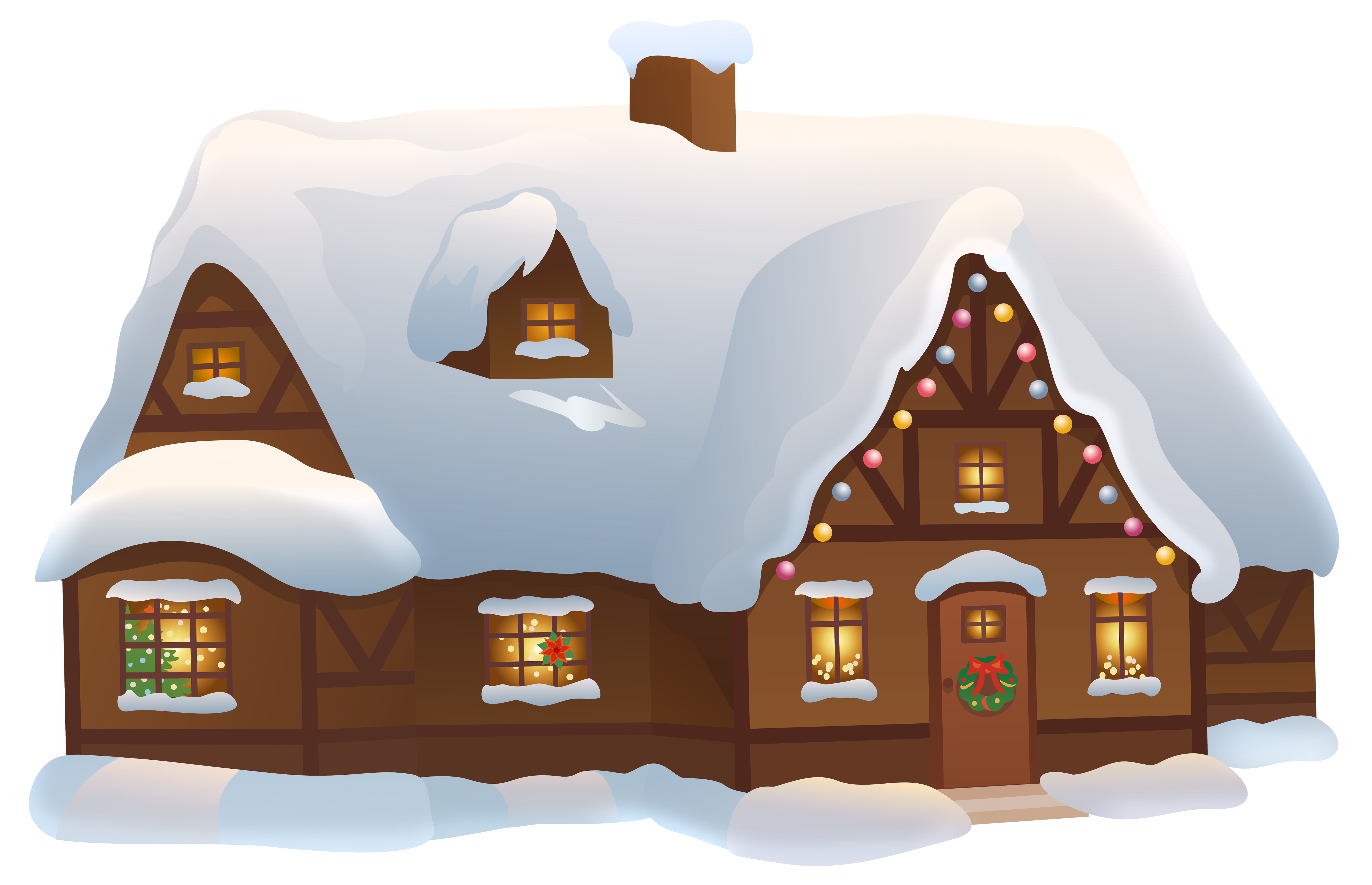 clipart house with snow - photo #47