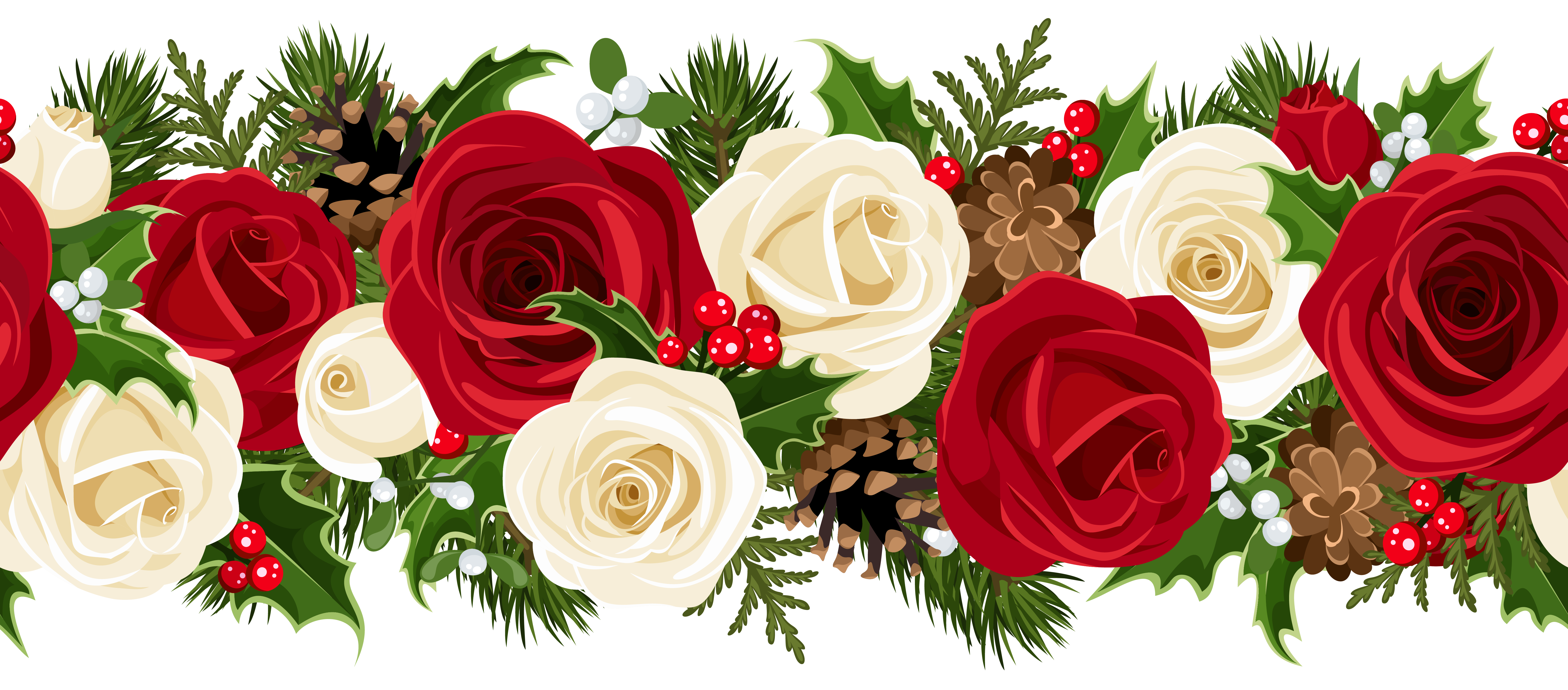 christmas rose clipart - photo #3