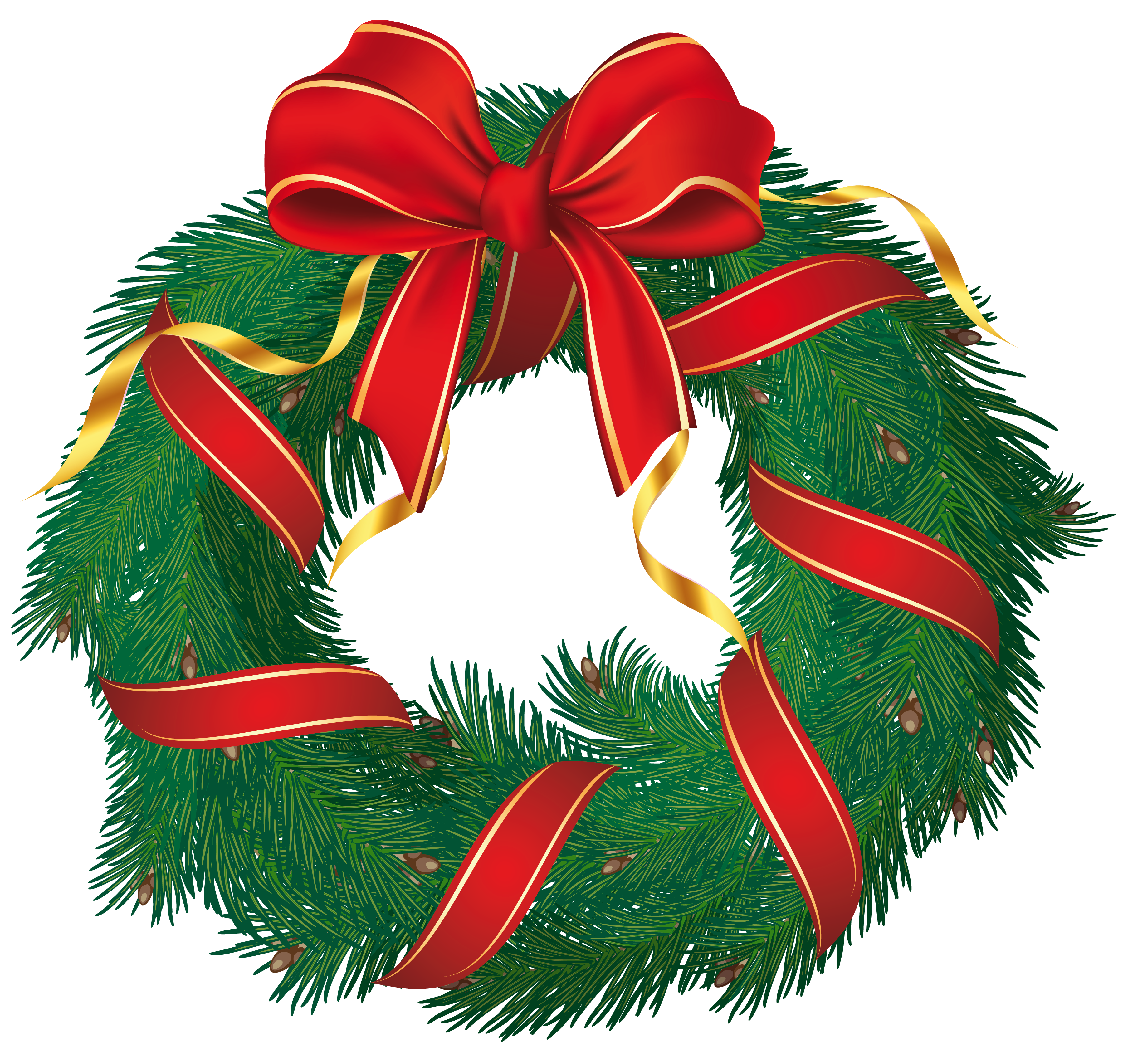 clipart of christmas wreath - photo #36