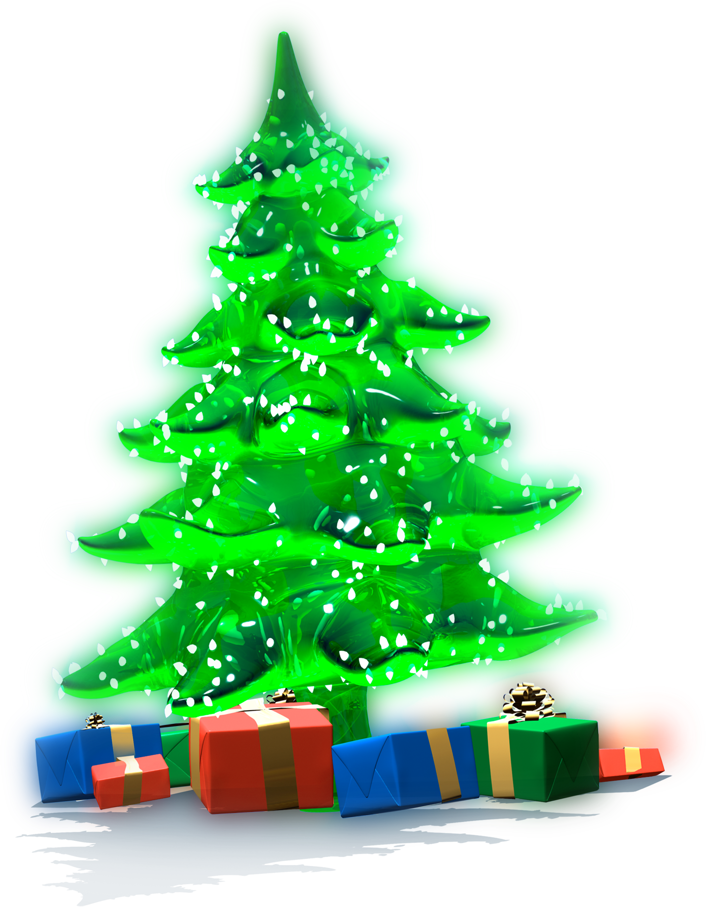 free clipart christmas tree with presents - photo #31