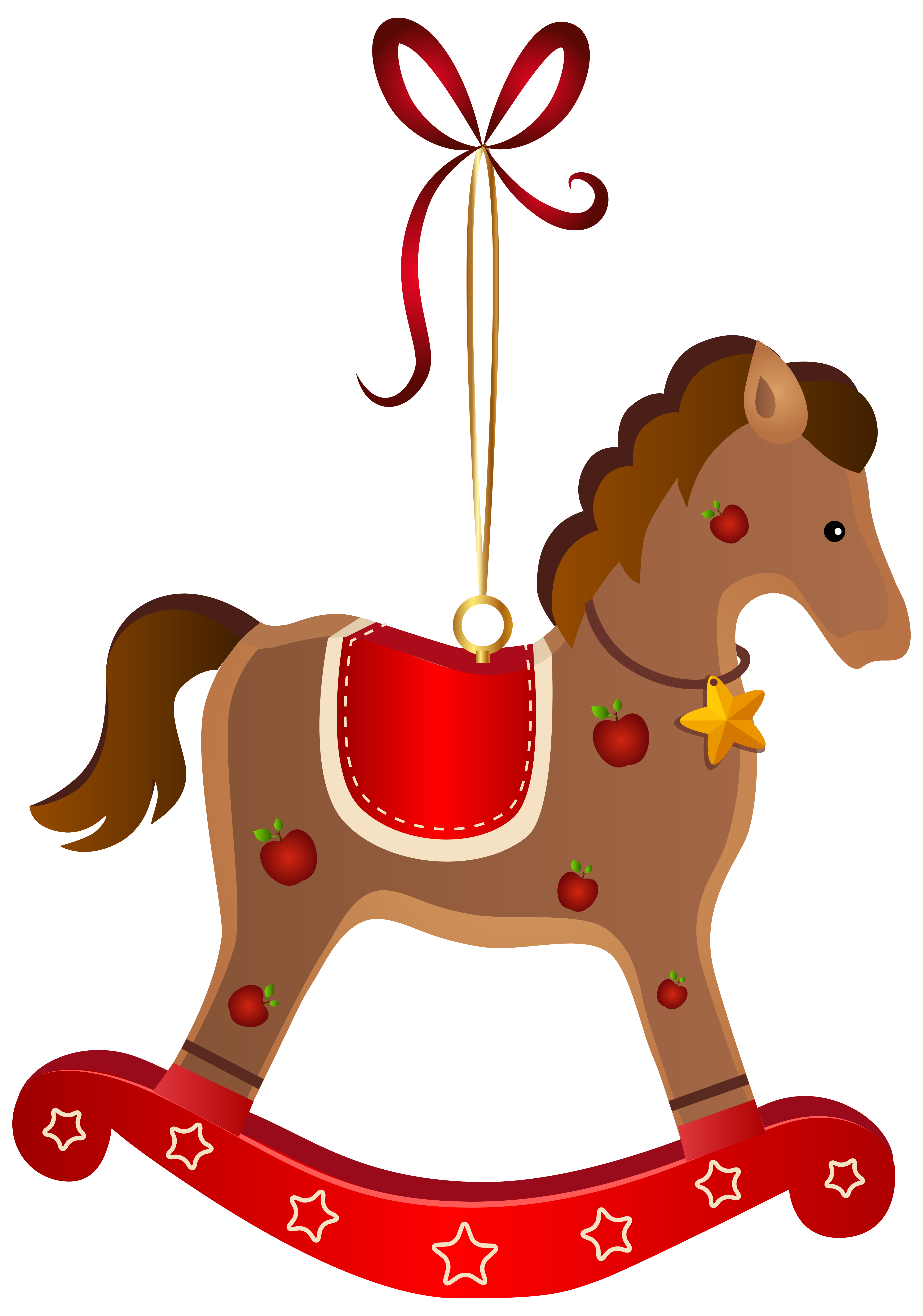 free christmas clip art with horses - photo #3