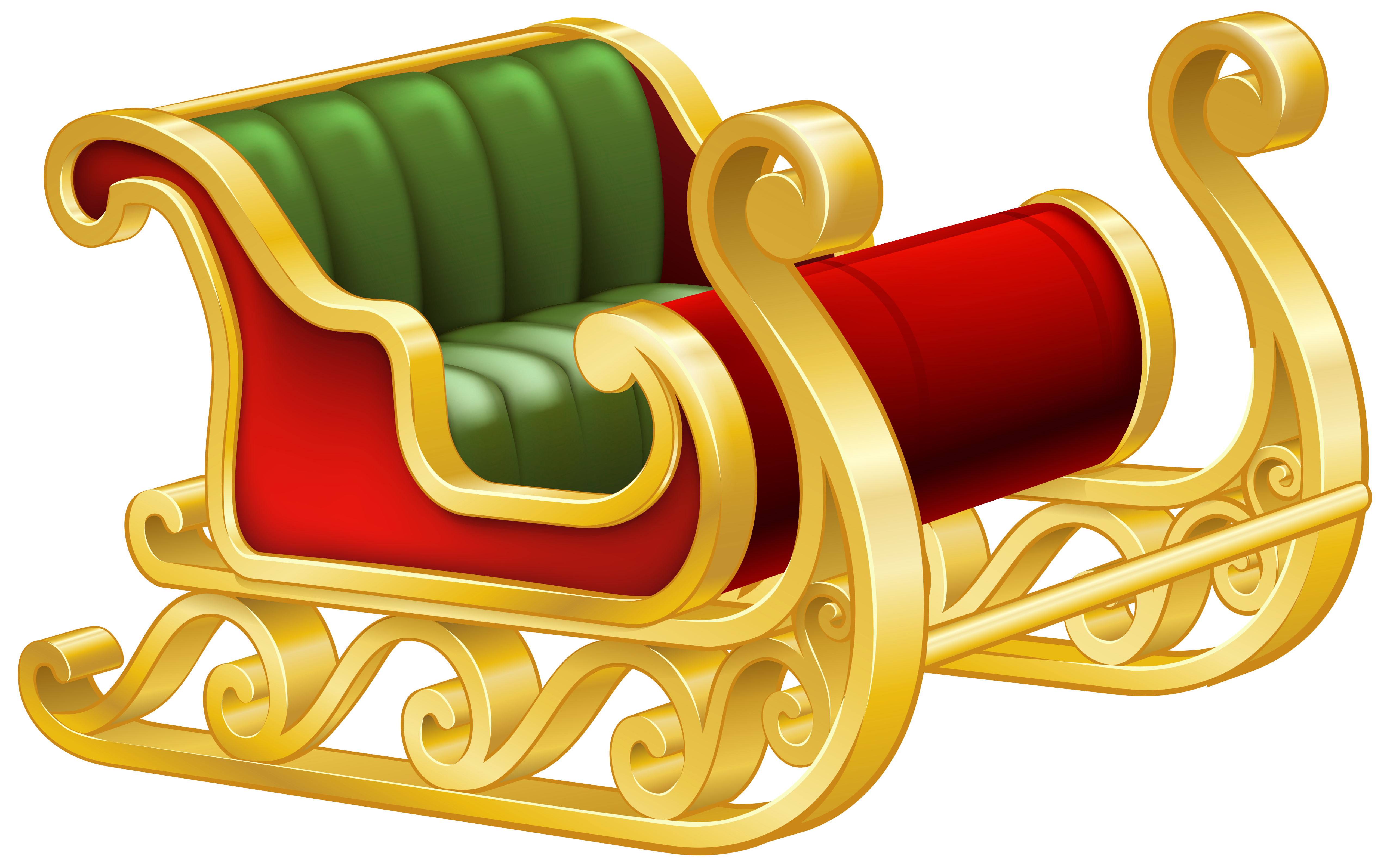 santa sleigh clipart - photo #28