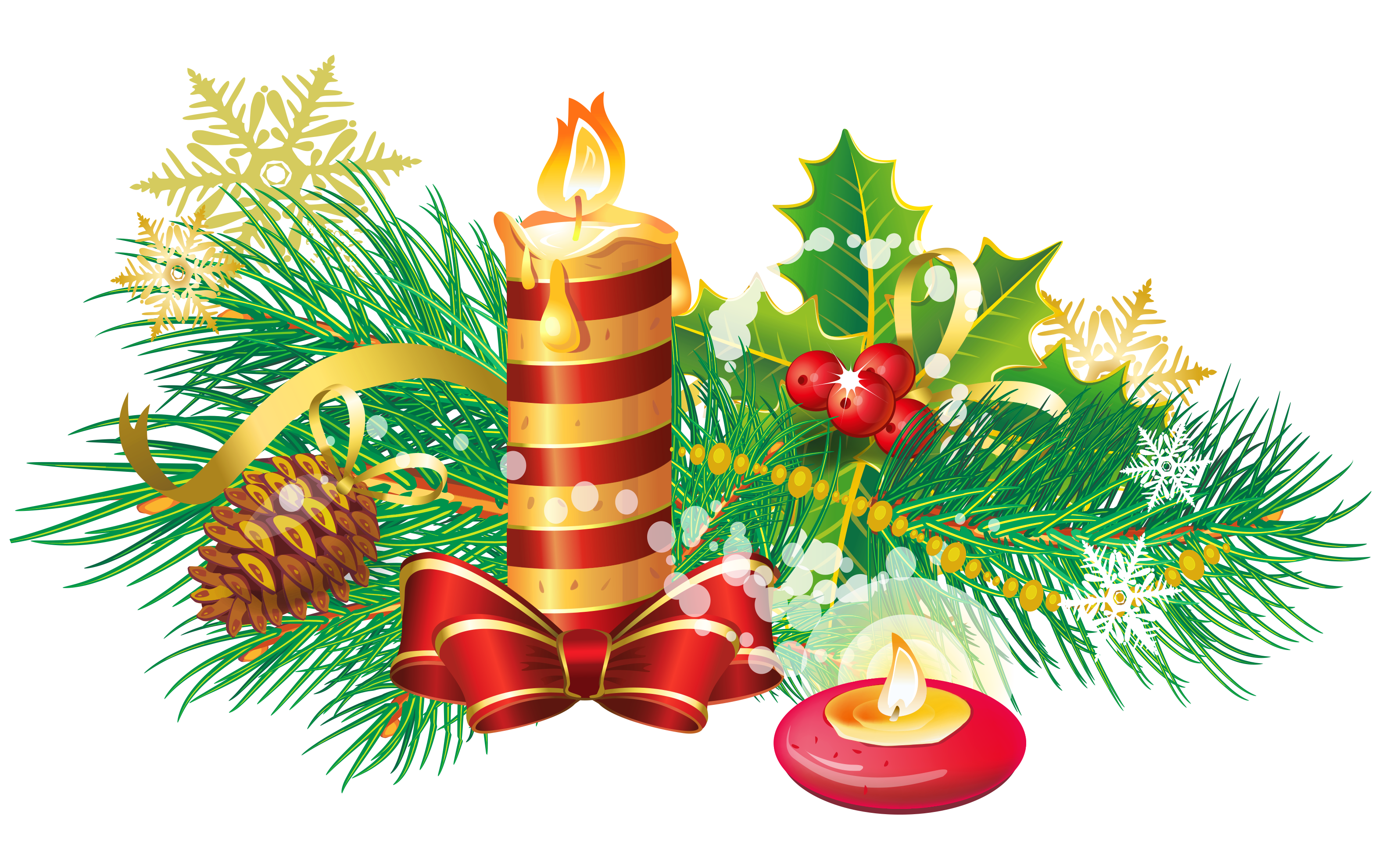 clipart christmas candles - photo #42