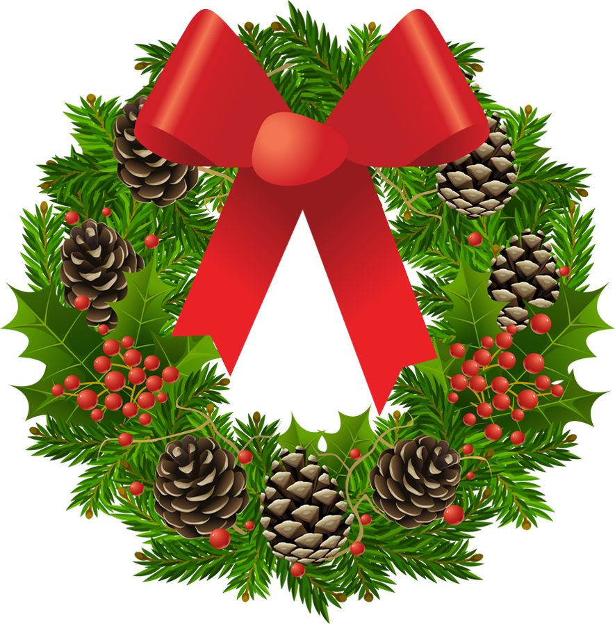 free clip art holiday wreath - photo #5