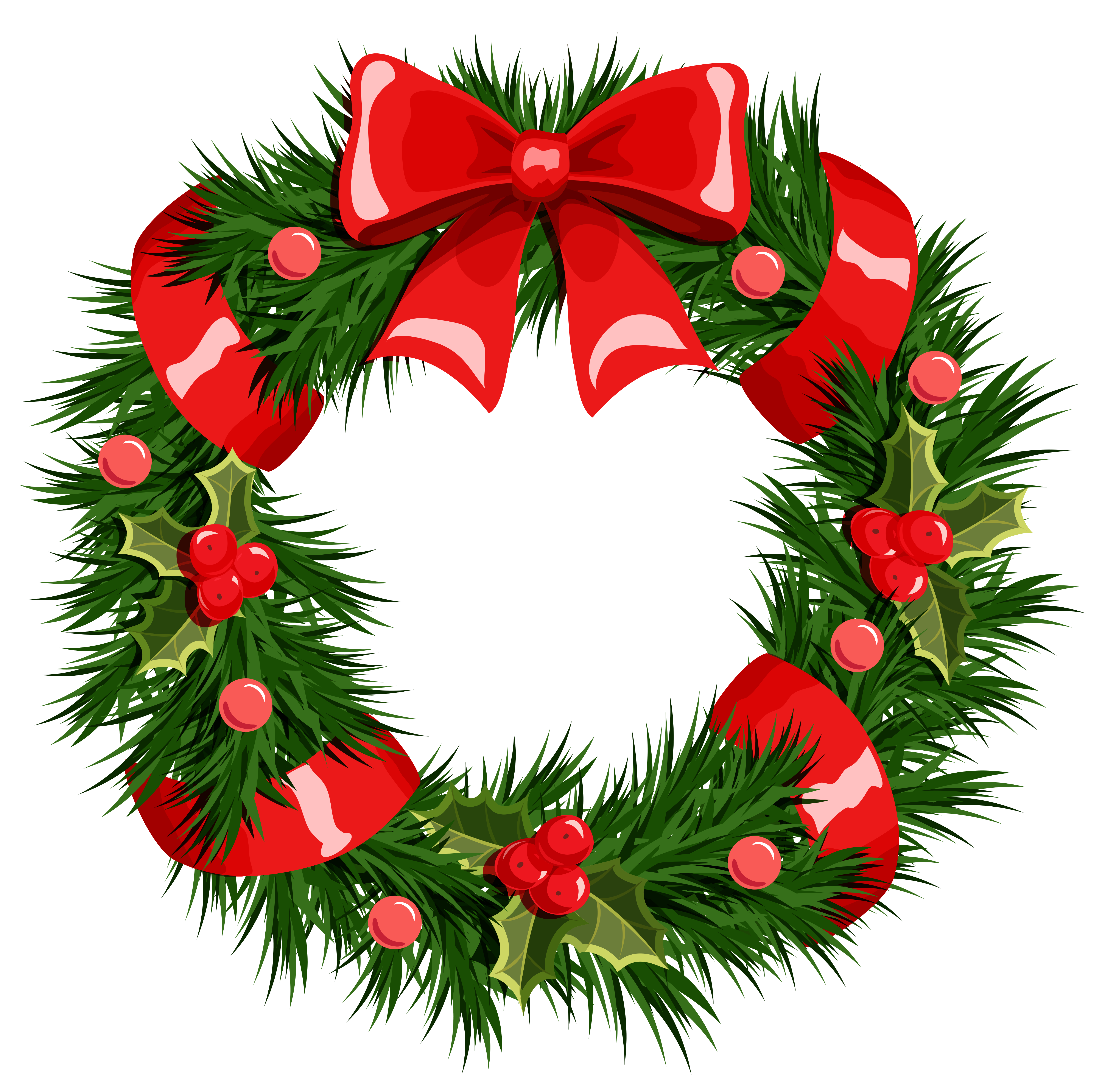 Transparent Christmas Wreath PNG Clipart | Gallery Yopriceville - High