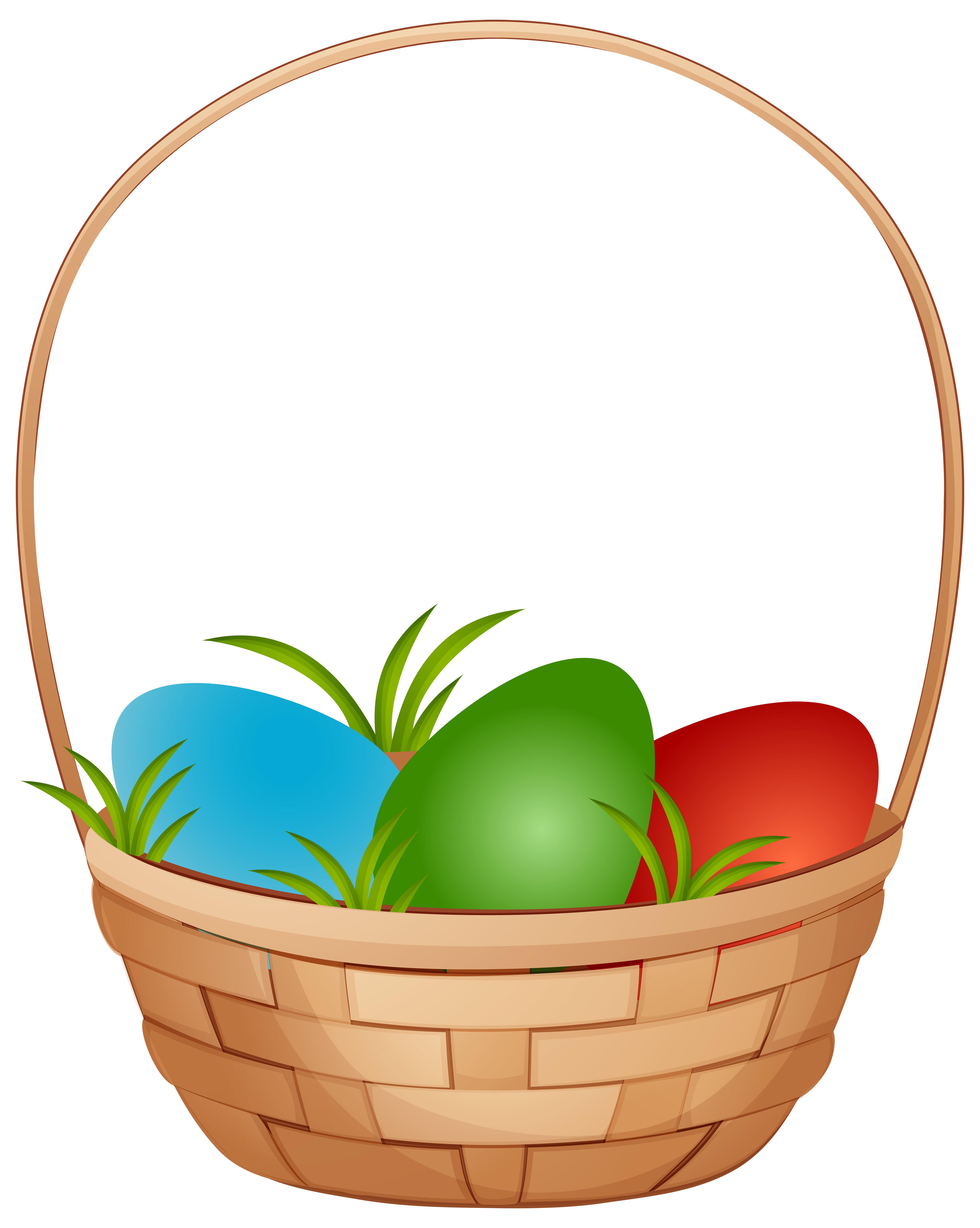 free clipart easter basket with eggs - photo #25