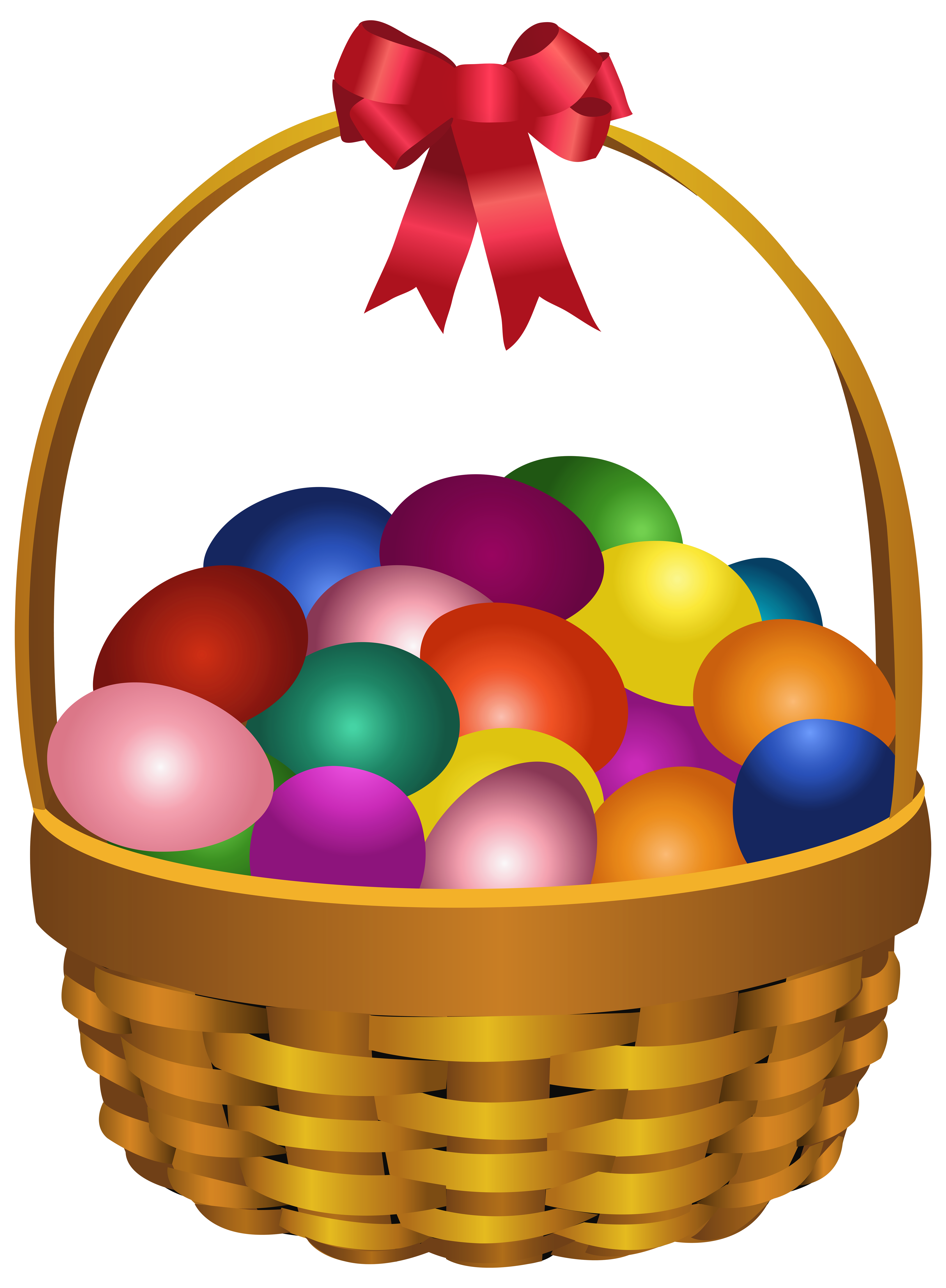 free clipart easter basket with eggs - photo #10