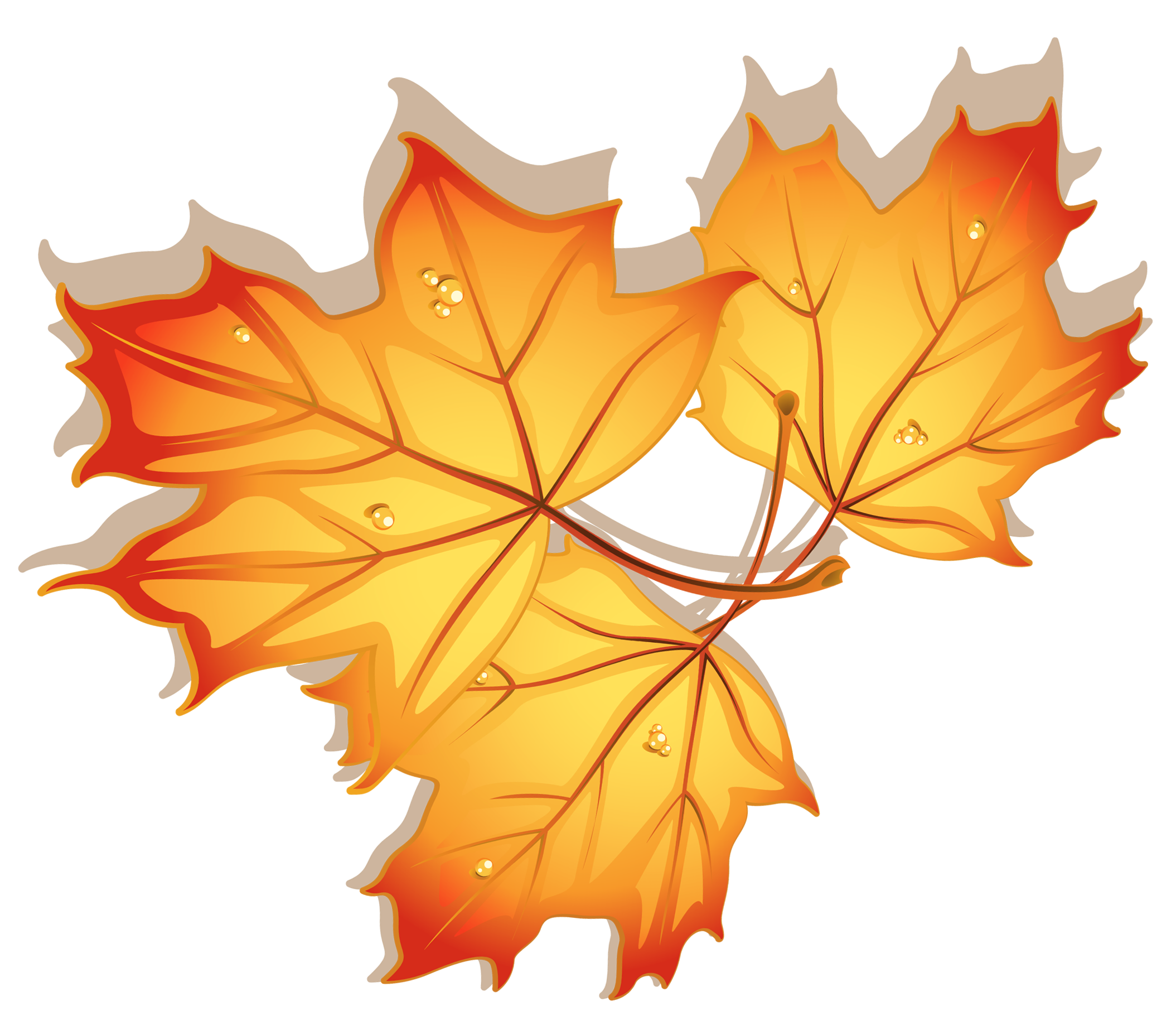 Autumn Leaves Clipart Image | Gallery Yopriceville - High-Quality