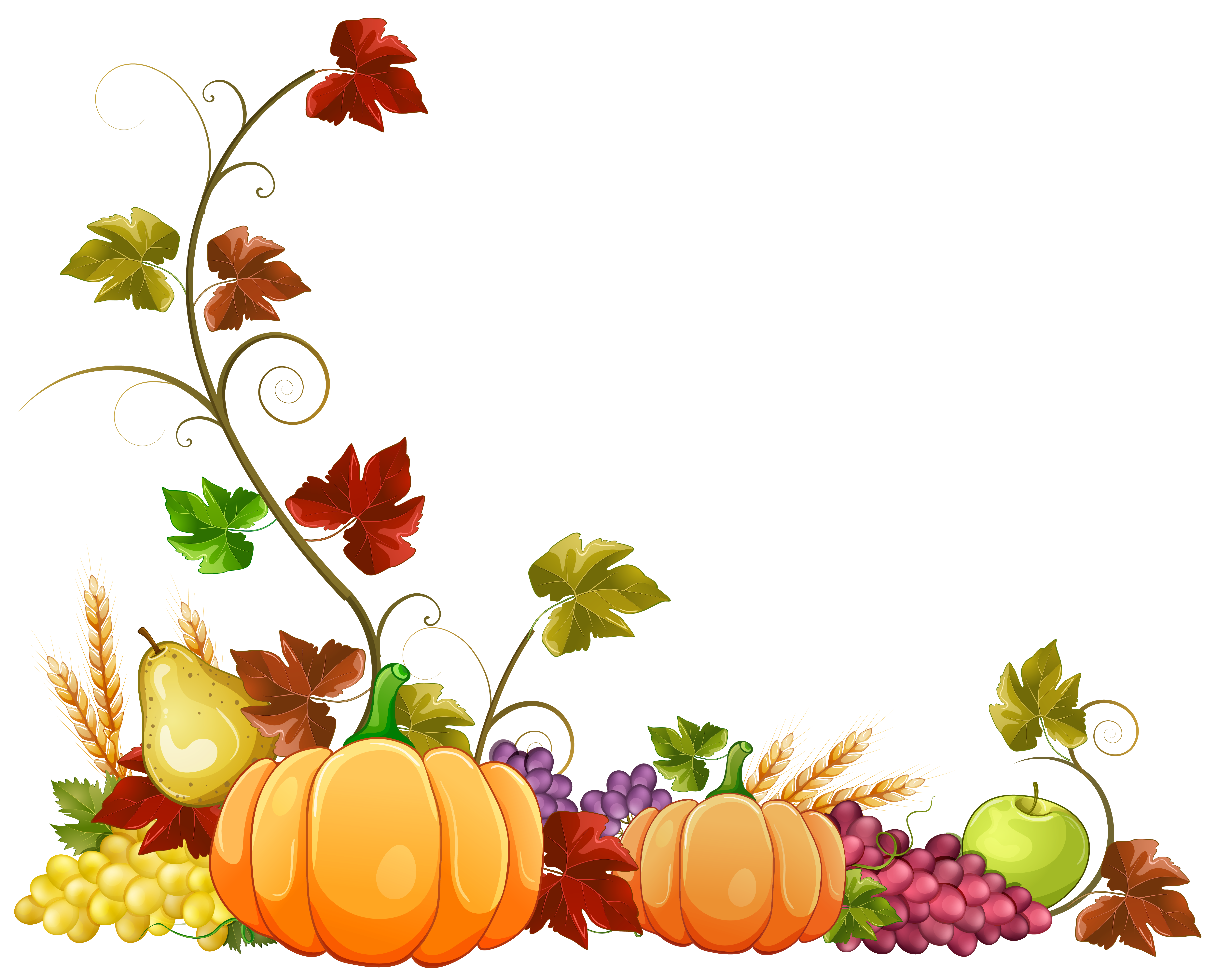 Autumn Pumpkin Decoration Clipart Png Image Gallery Yopriceville High Quality Images And Transparent Thanksgiving Clip Art Thanksgiving Art Fall Clip Art