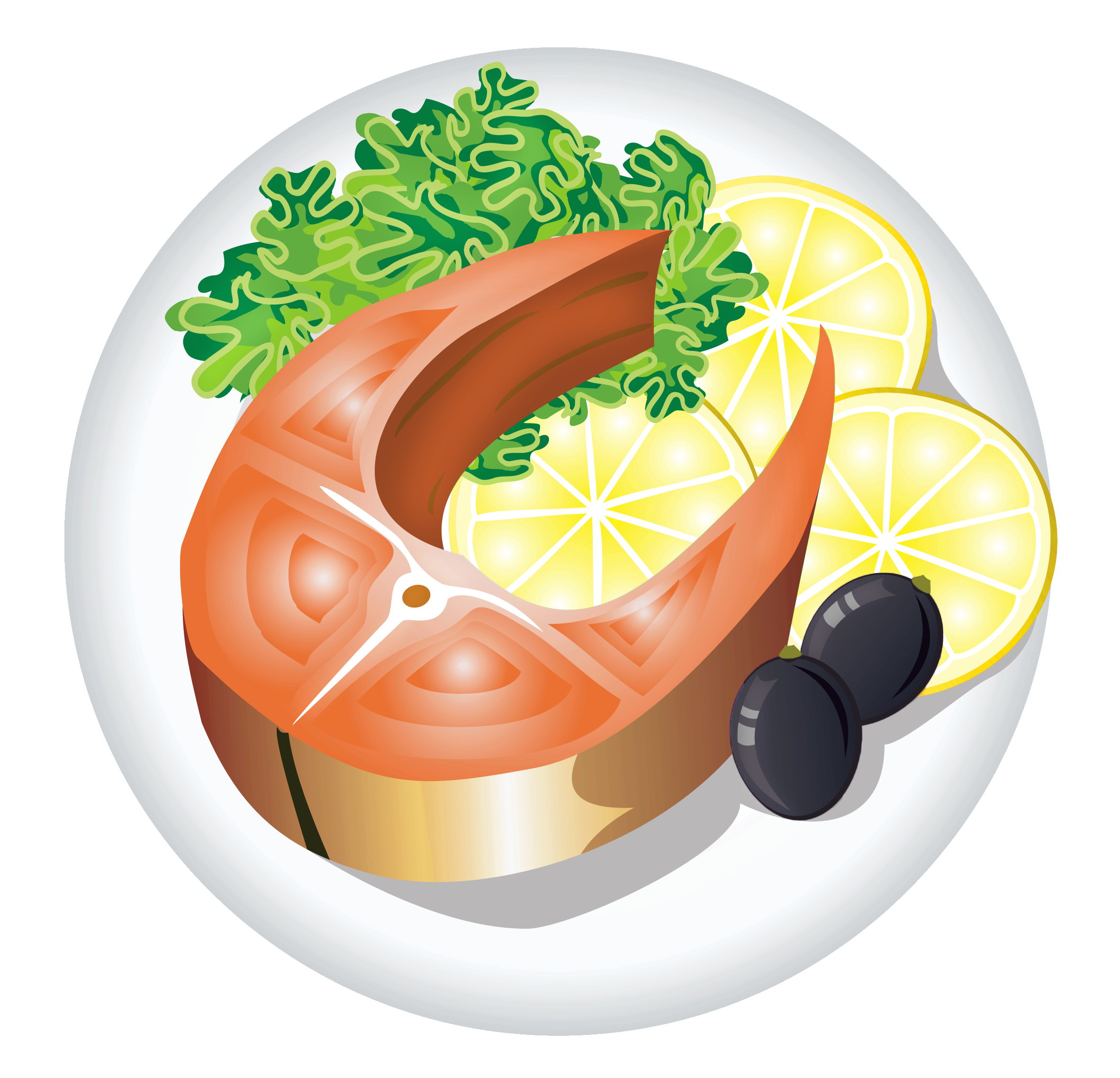 fish plate clipart - photo #29