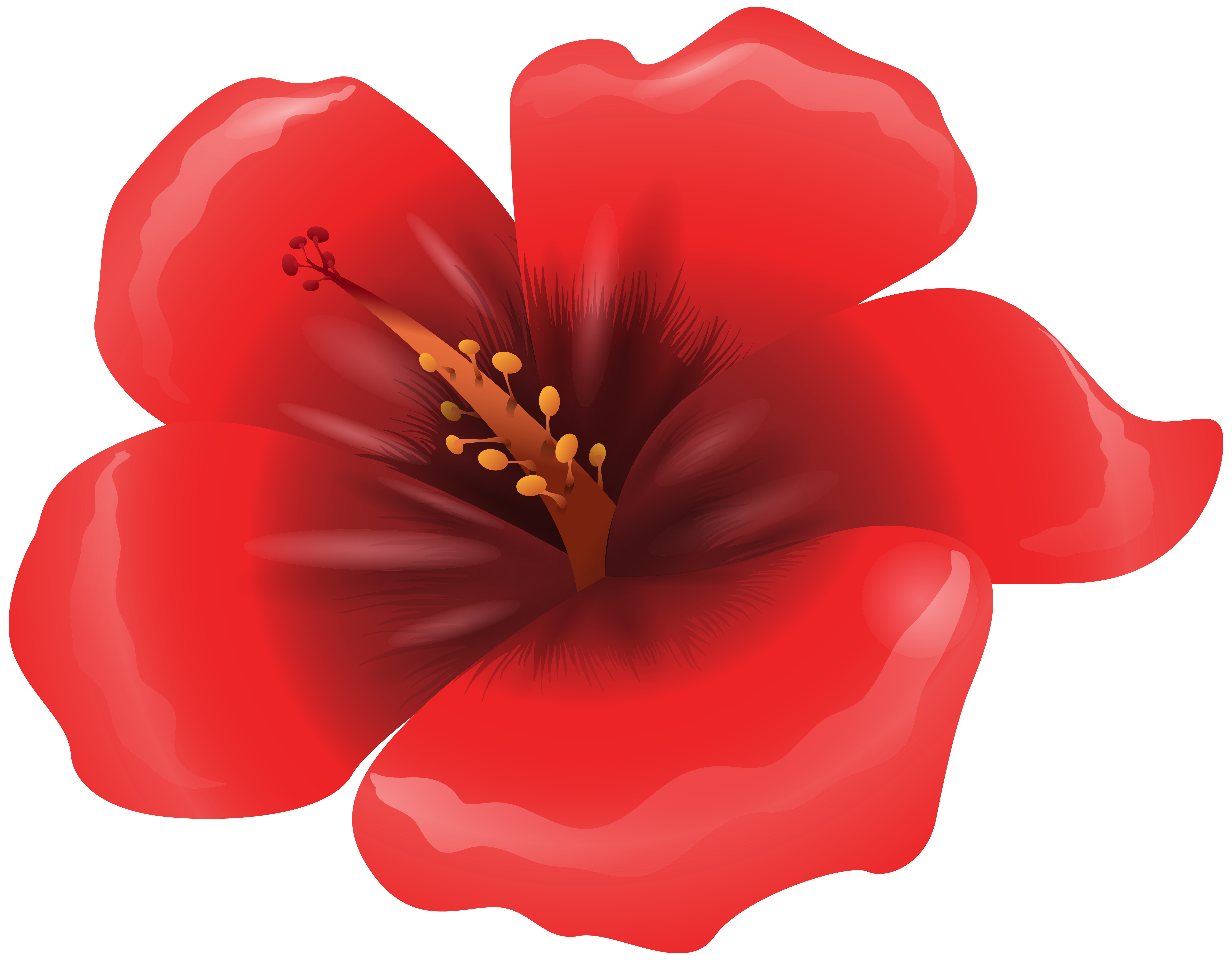 Large Red Flower Clipart Png Image Gallery Yopriceville High View Full Size