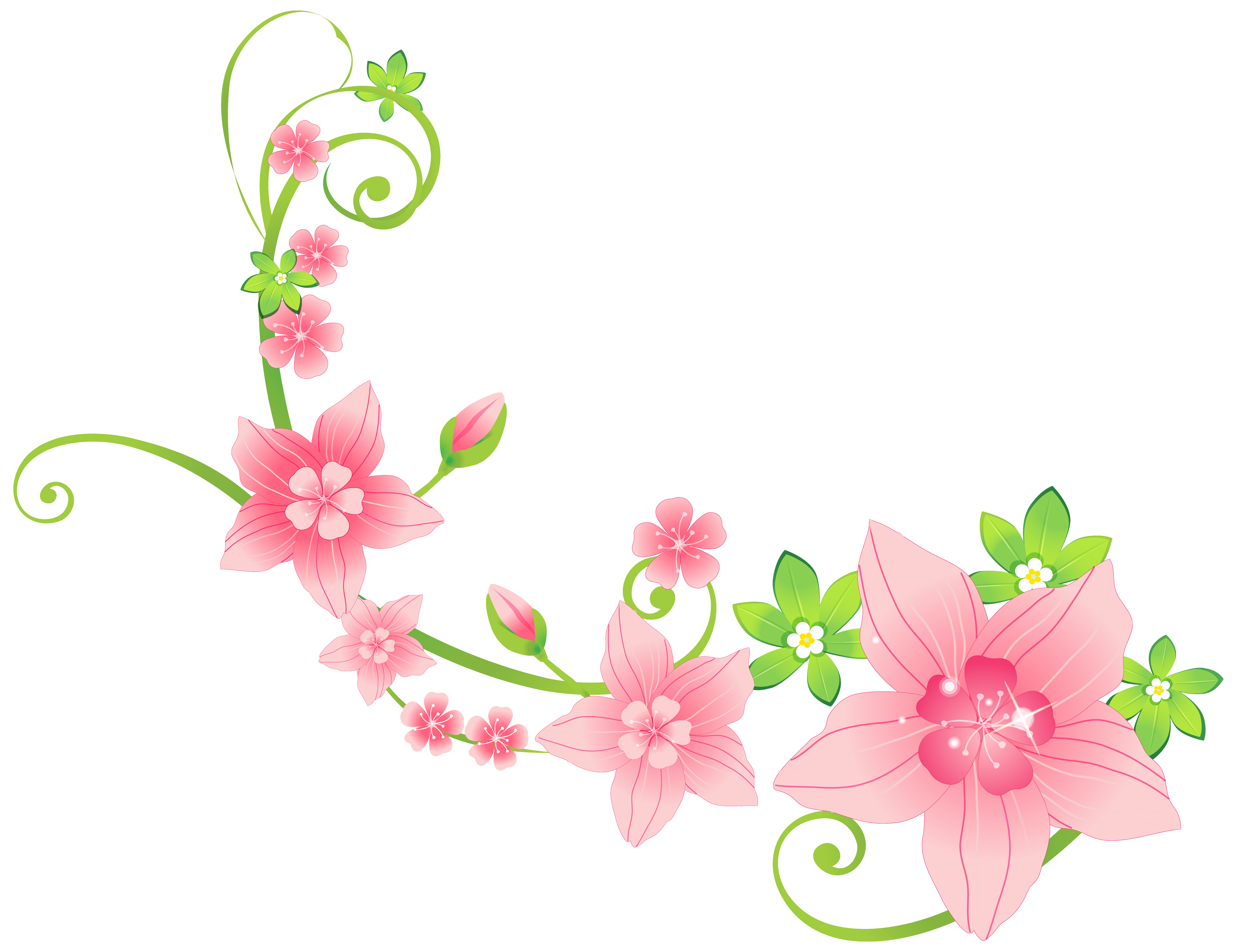 Pink Fl Decoration Png Clip Art Image Gallery Yopriceville View Full Size