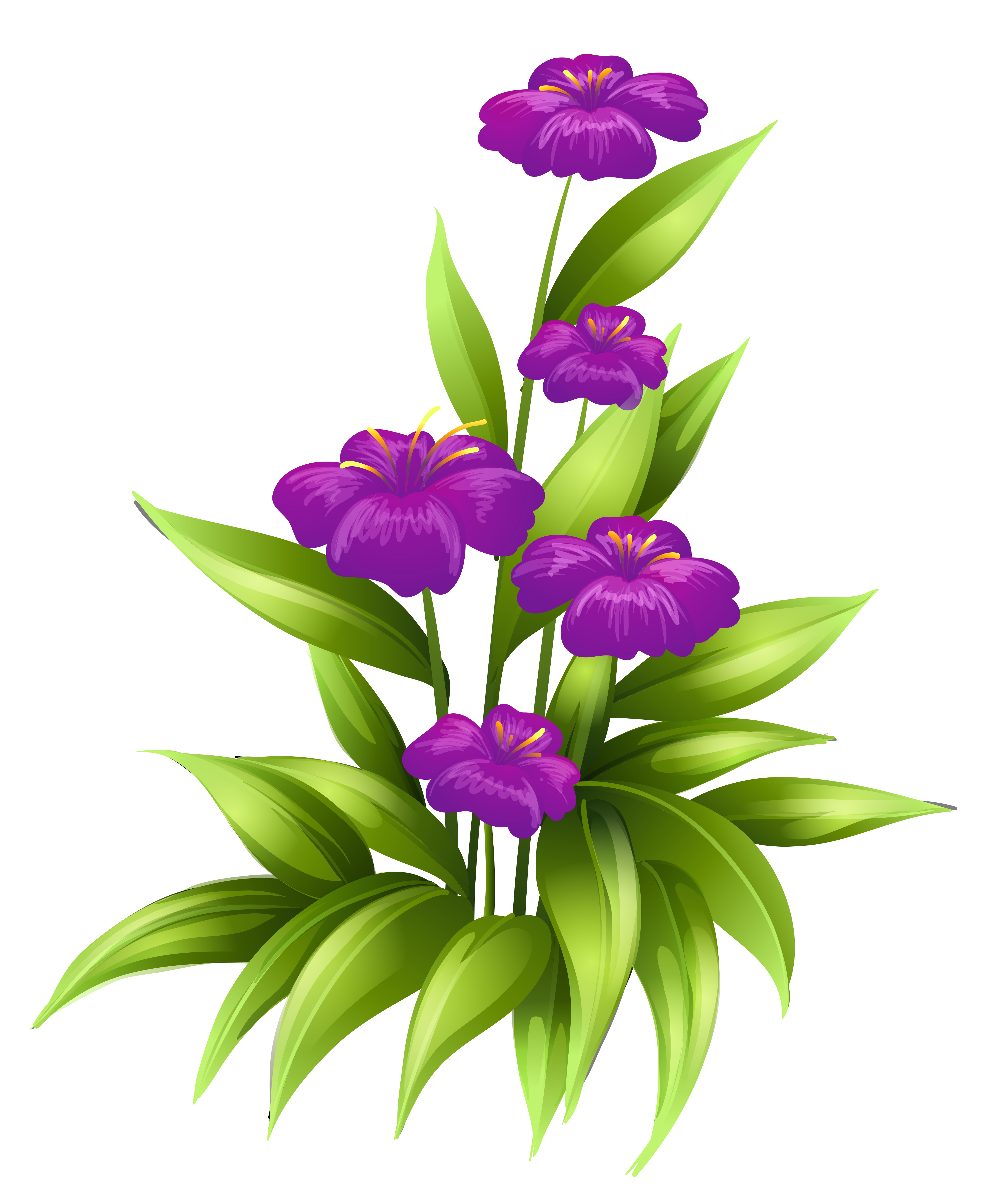 free purple flower clip art - photo #45