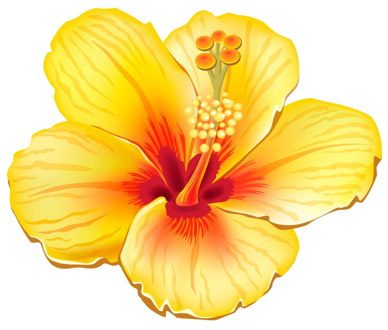 clipart of yellow flowers - photo #38