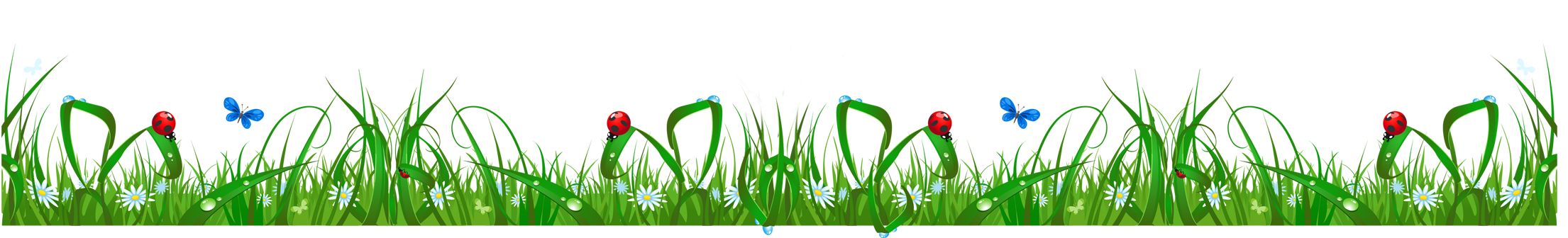 Grass With Flowers And Ladybugs Png Clipart Gallery Yopriceville