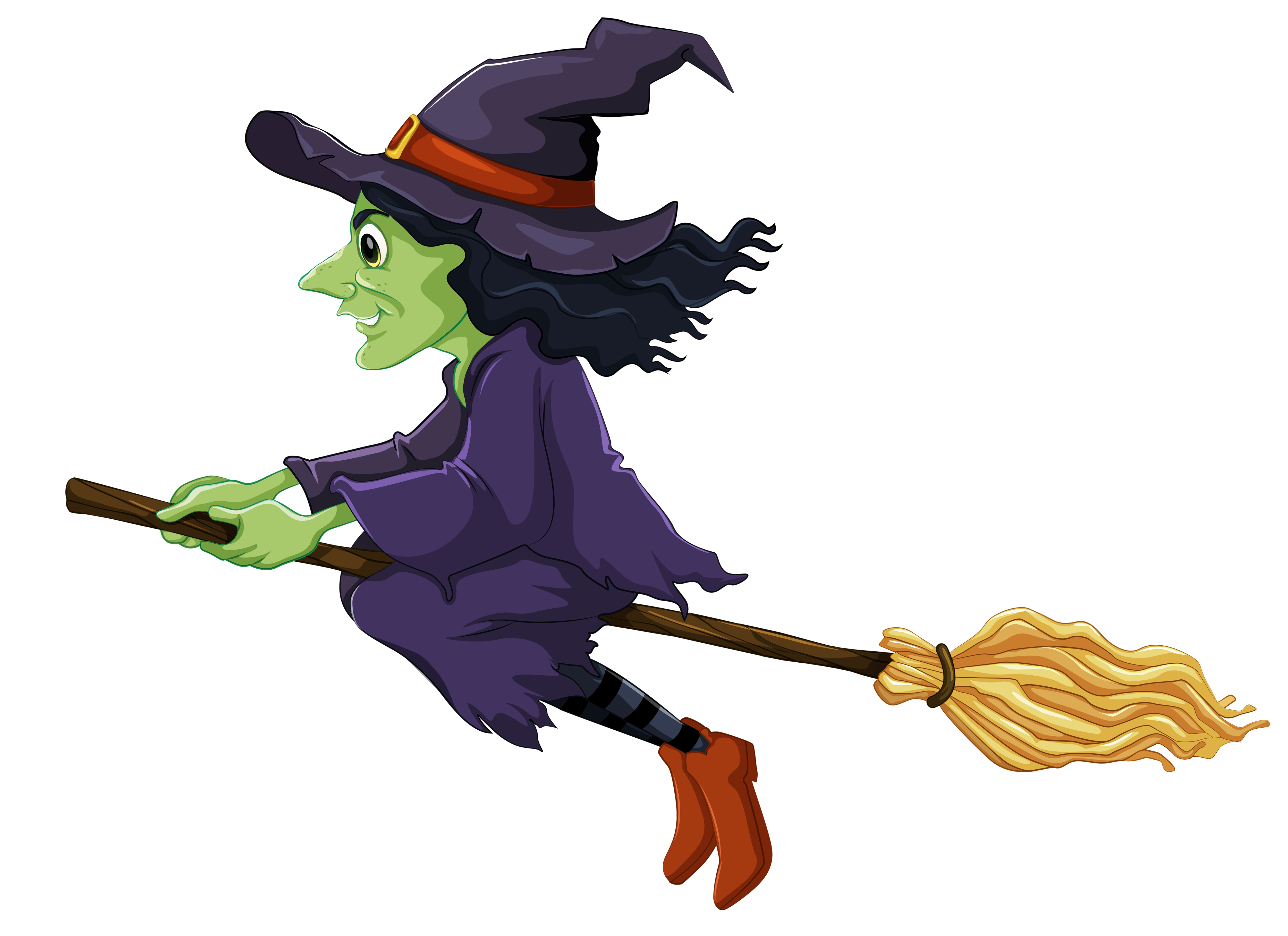 Witch Clipart Halloween Flying Witch Halloween Cartoons