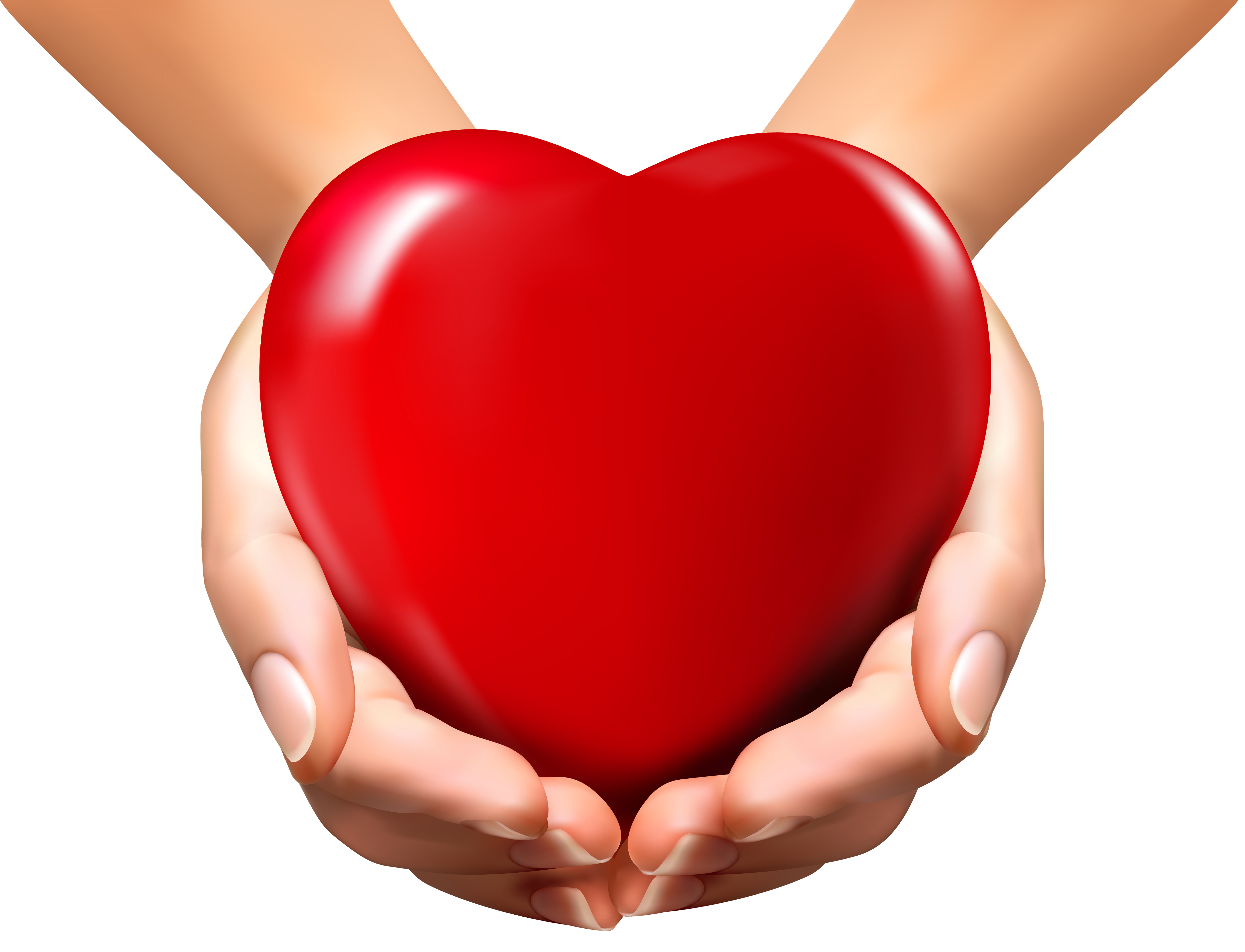 free clipart heart with hands - photo #31