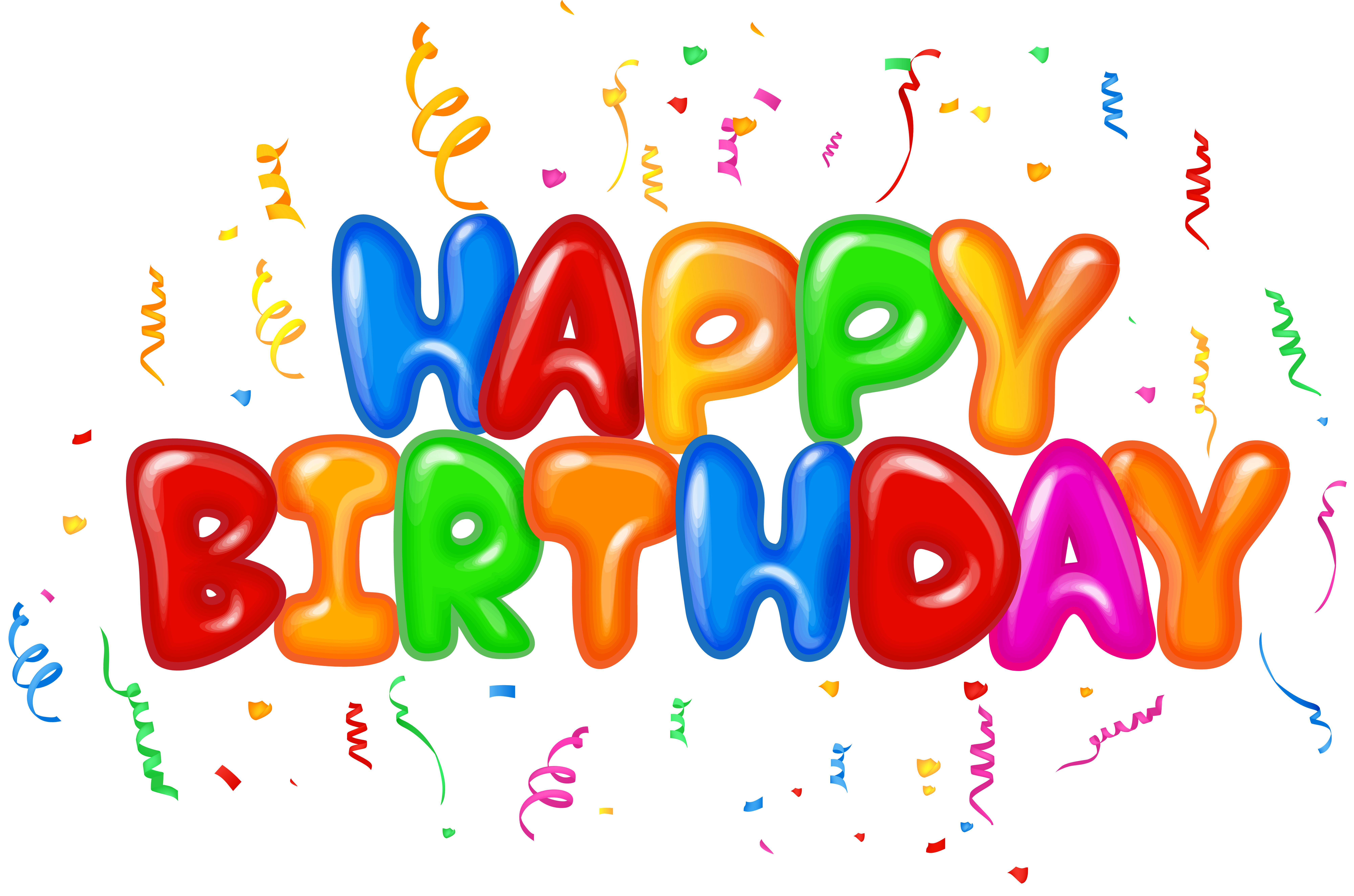 Happy Birthday Text Decor PNG Clip Art Image | Gallery Yopriceville