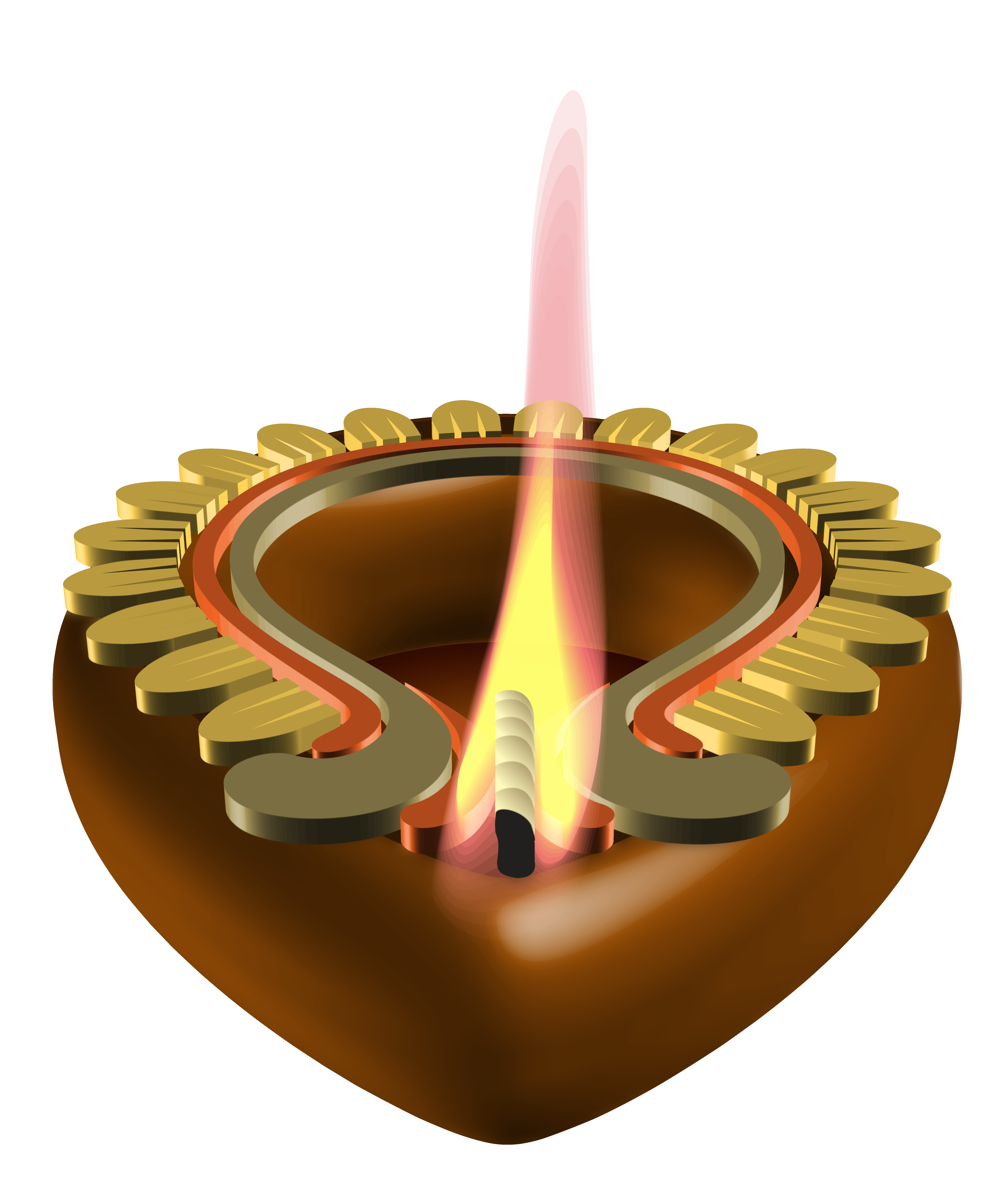 Decorative Candle Happy Diwali PNG Image | Gallery ...