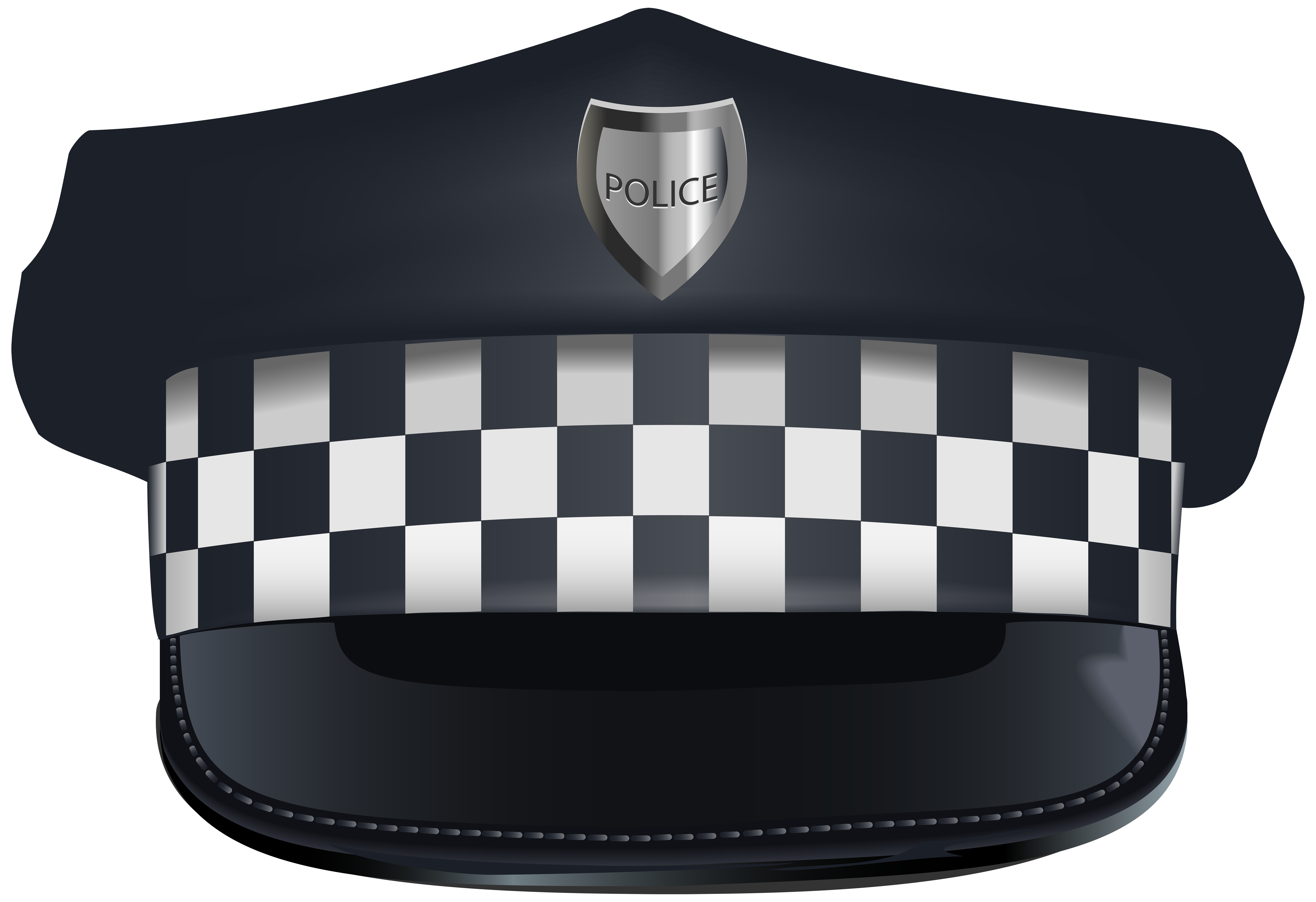 police hat clip art black and white - photo #36